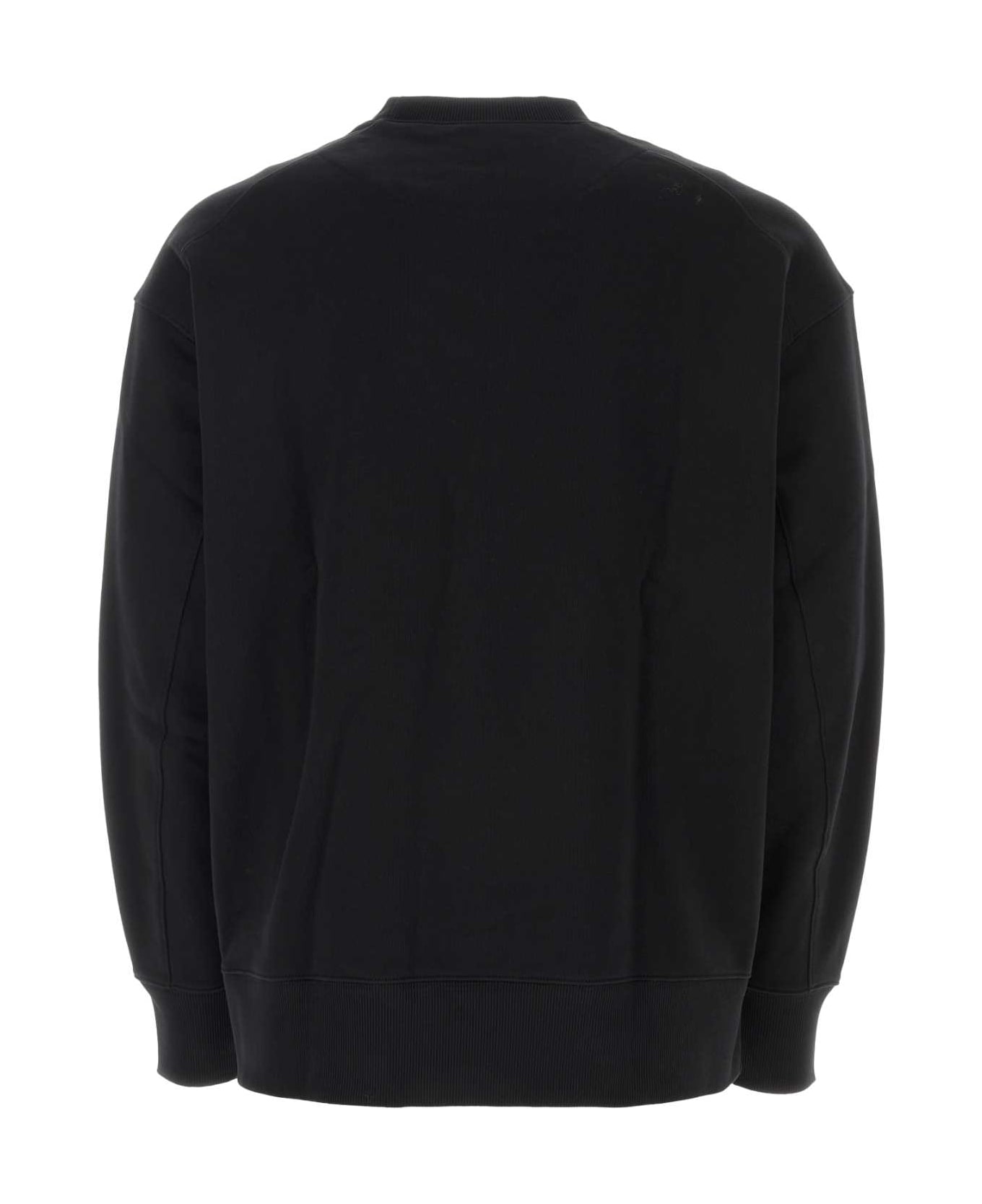Y-3 Black Cotton Sweatshirt - BLACK フリース
