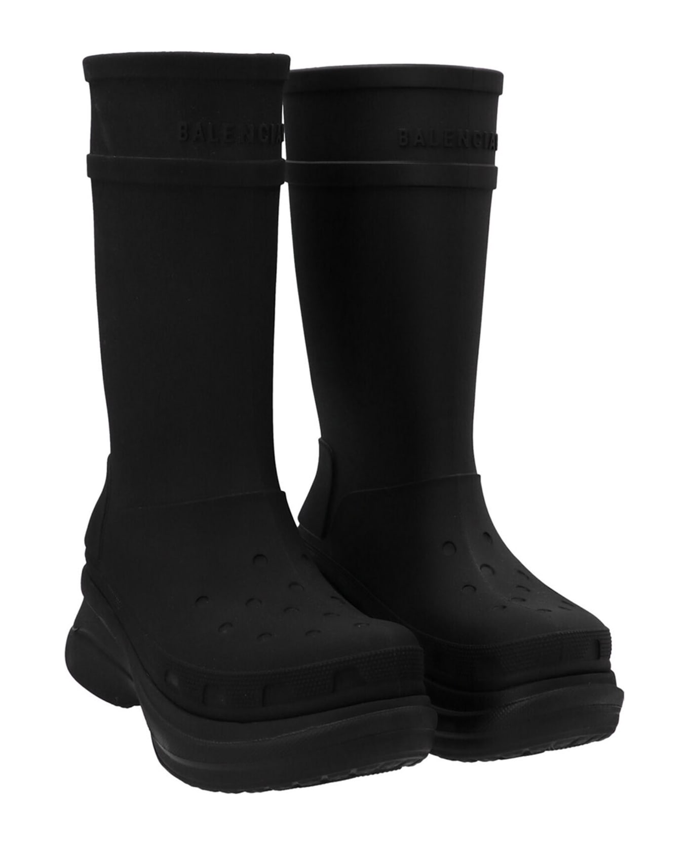 Balenciaga Crocs Boots - Black ブーツ