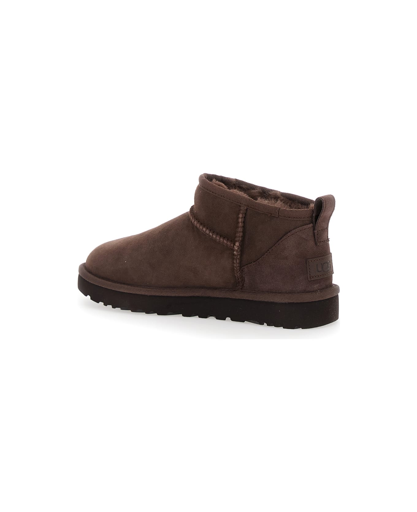 UGG 
ultra Mini
 Brown Boots In Suede Woman - Brown