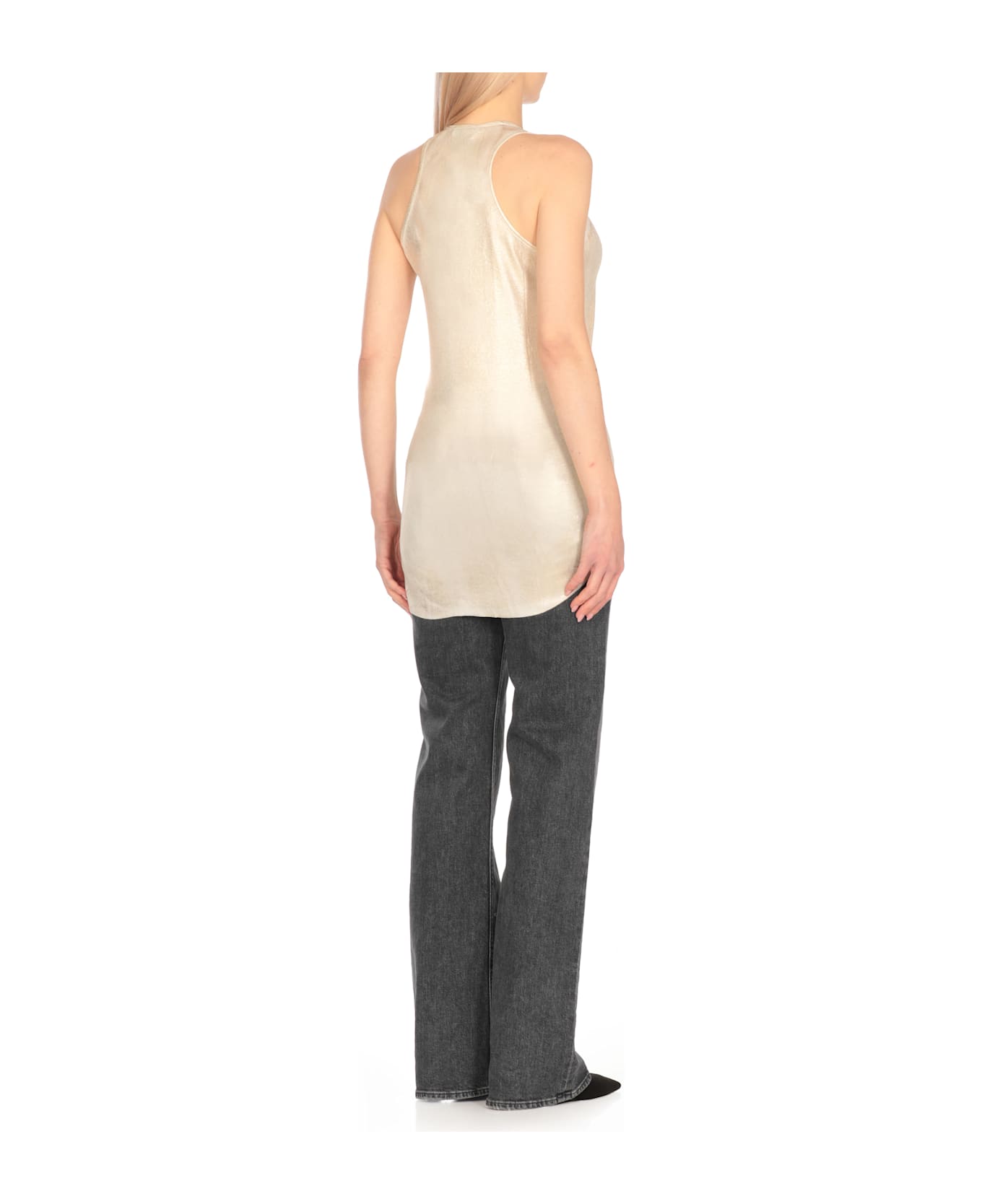 Avant Toi Sweater With Lurex Details - Golden