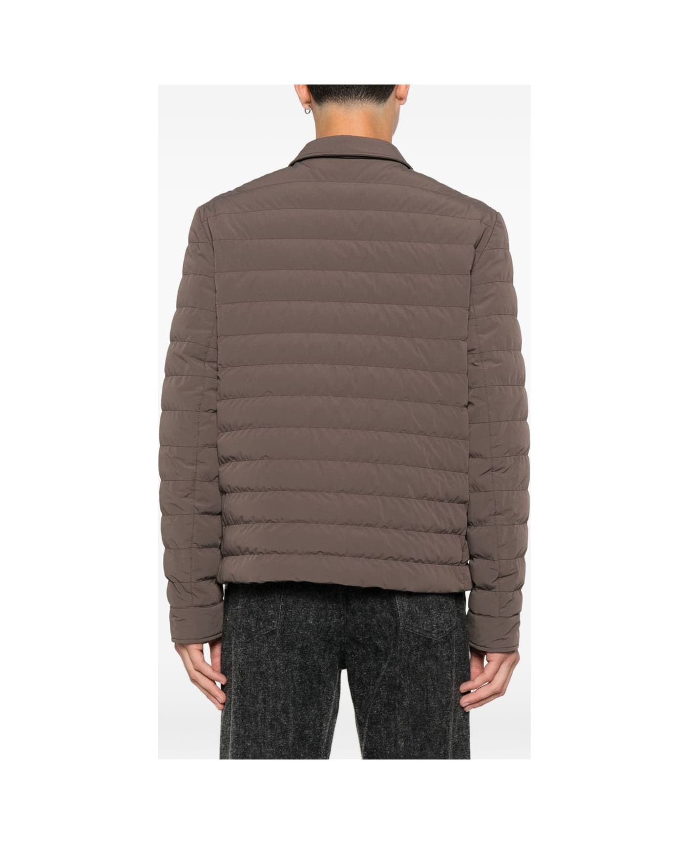 Brunello Cucinelli Nylon Short Down Jacket - Brown
