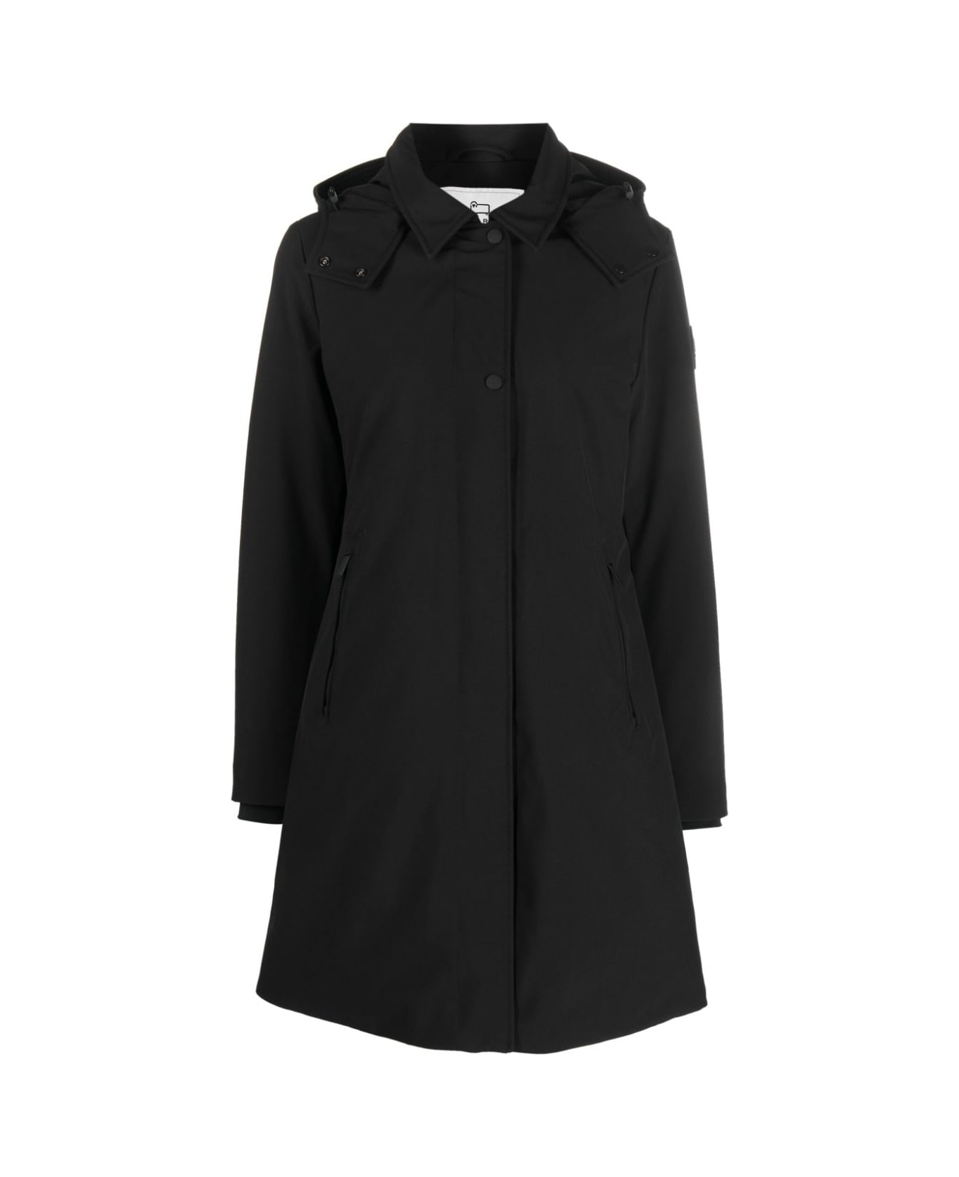 Woolrich Firth Down Hooded Trench - Nero