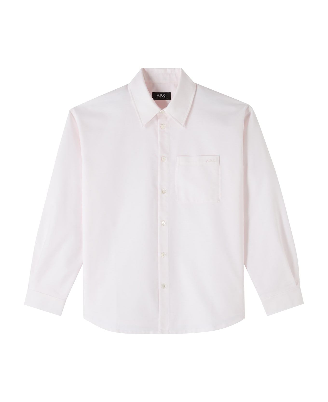 A.P.C. Chemise Boyfriend Brodee - Fab Rose Pale