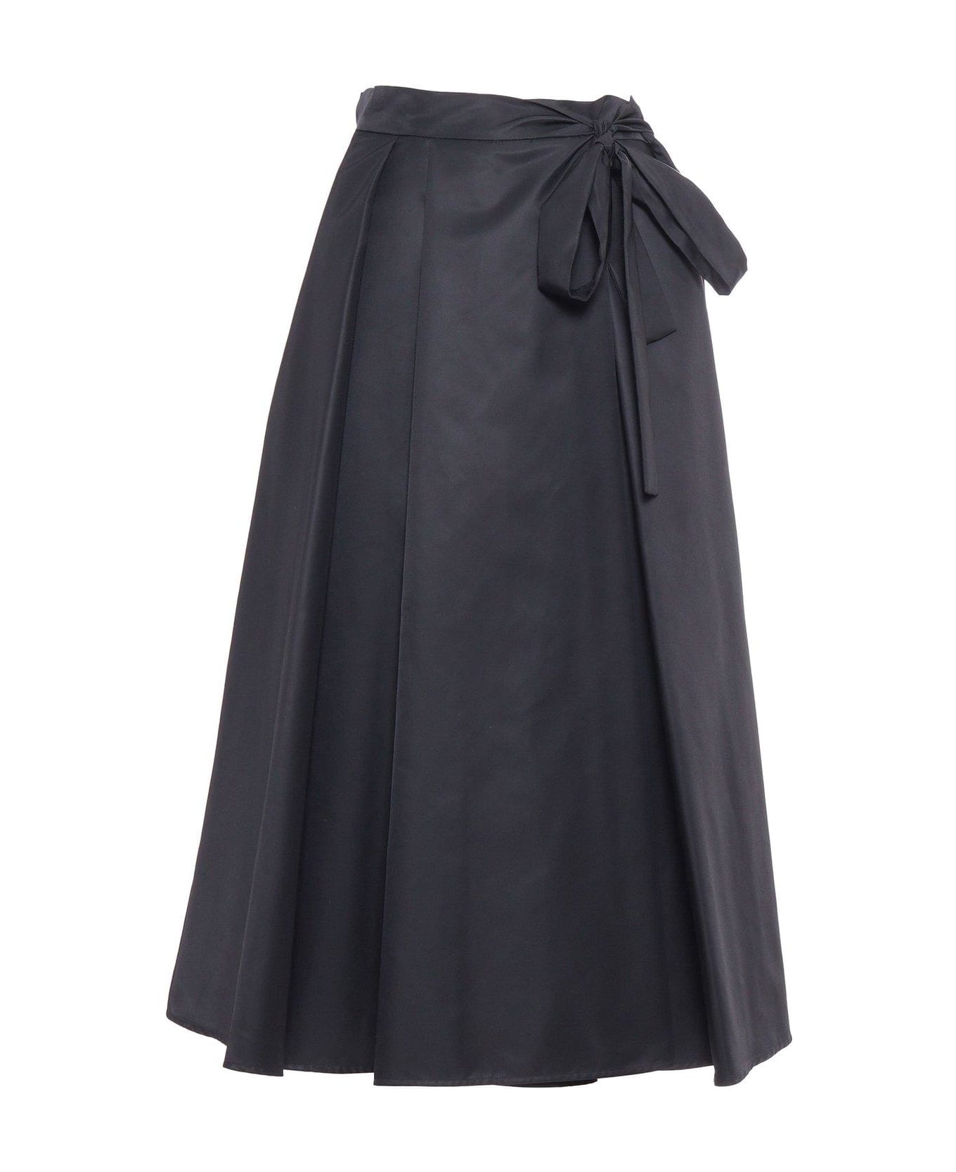Weekend Max Mara Tied Pleated Skirt Weekend Max Mara - NERO
