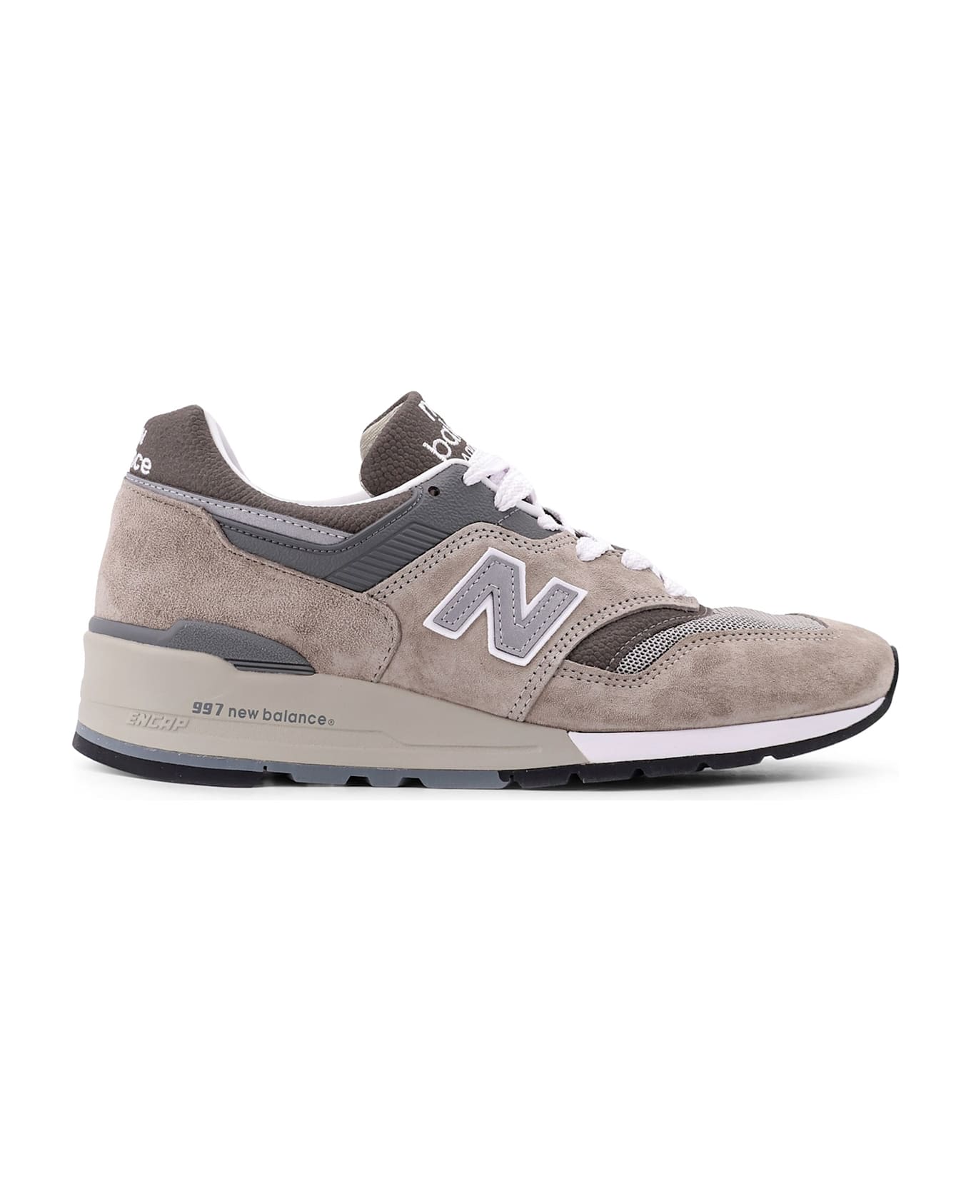 New Balance Suede And Mesh Sneakers - Grey
