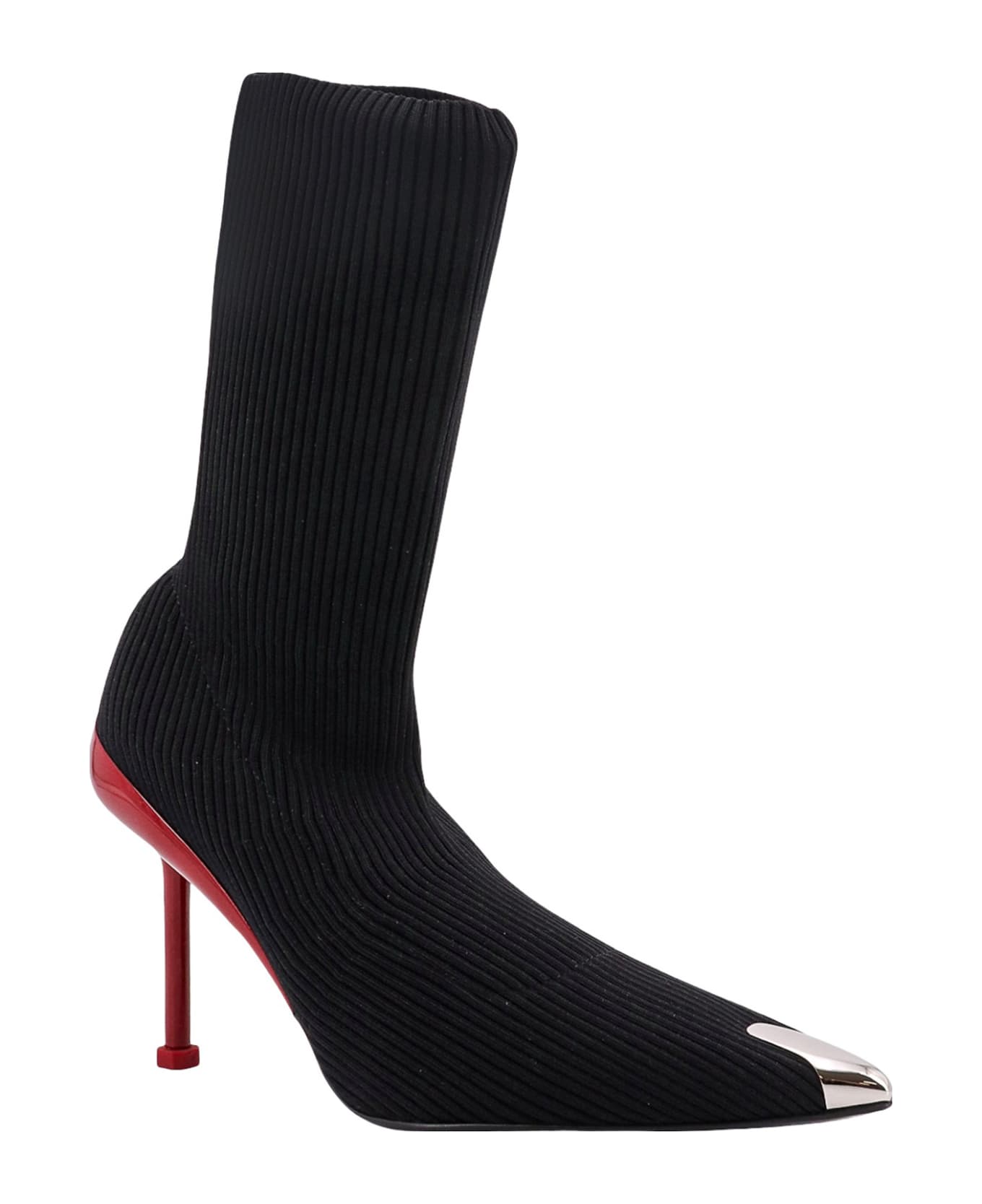 Alexander McQueen Slash Ankle Boots - Black ハイヒール