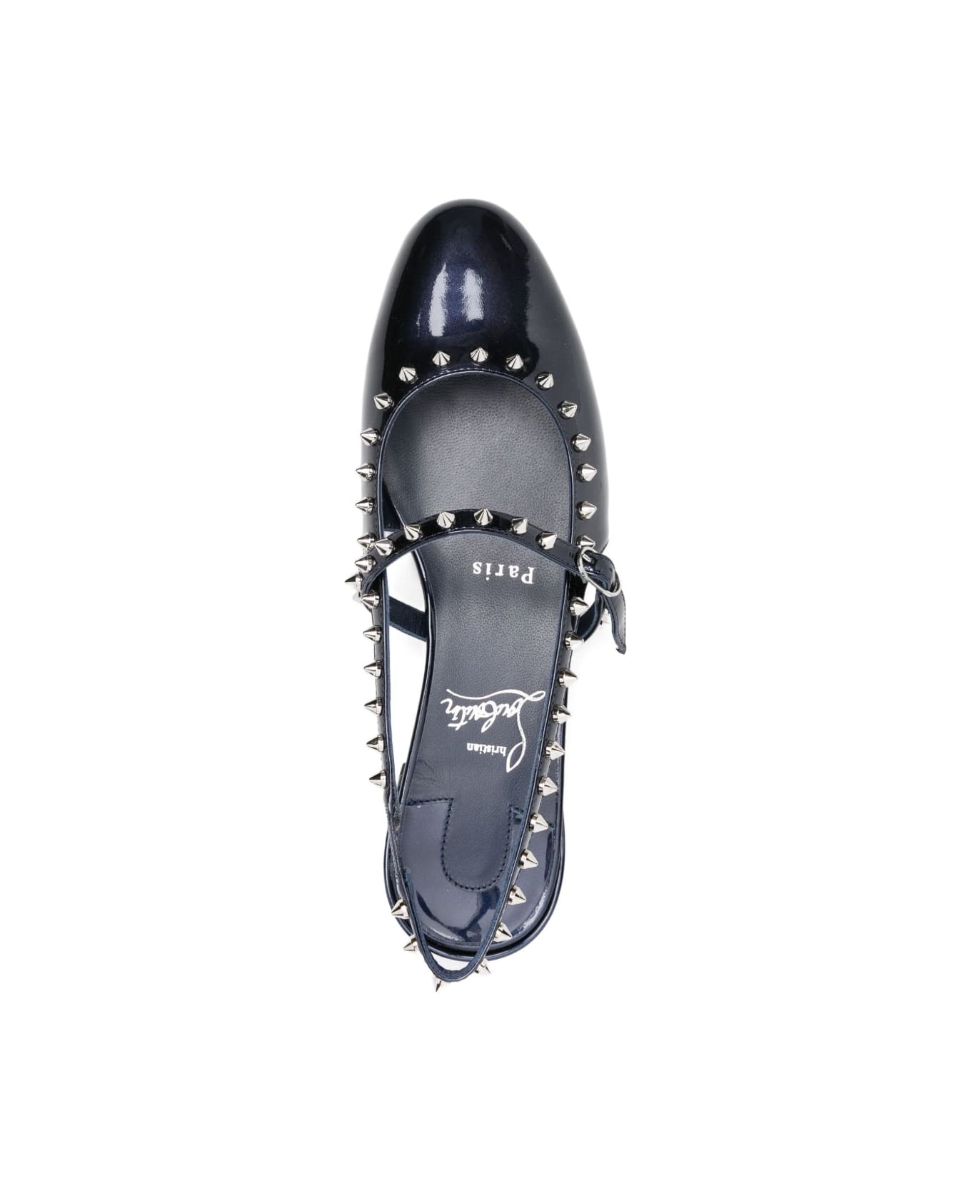 Christian Louboutin Sweetie Jane Leather Ballets - Blue