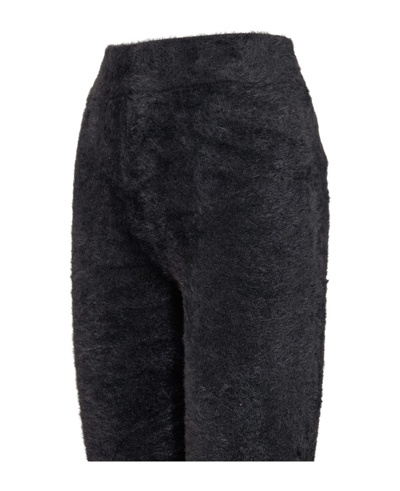 AMBUSH Knit Fur Pants - BLACK