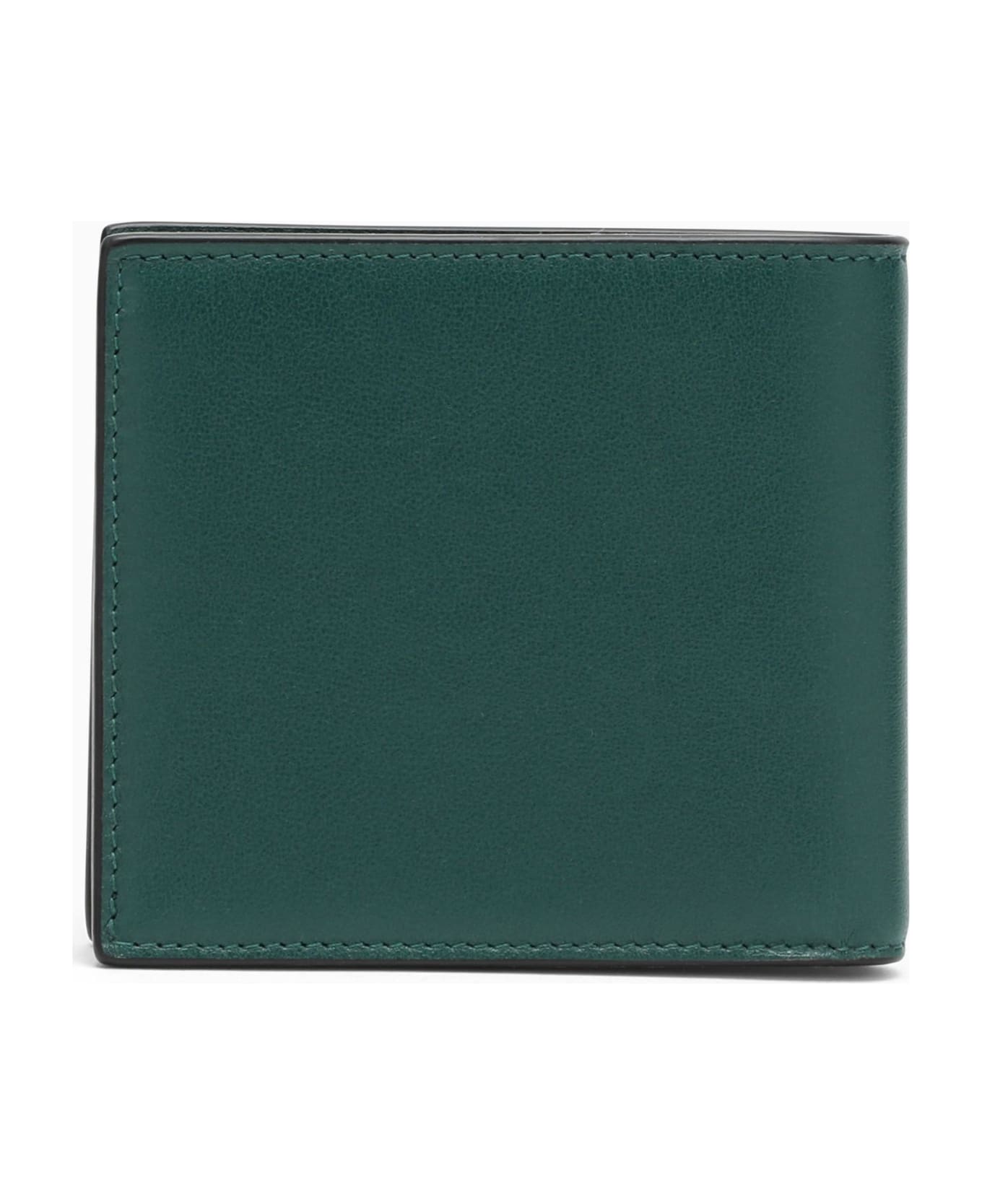 Valentino Garavani Vlogo Green Bi-fold Wallet