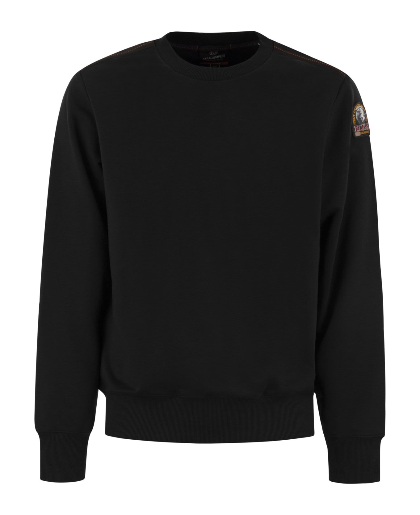 Parajumpers K2 - Cotton Crew-neck Sweatshirt - Black フリース