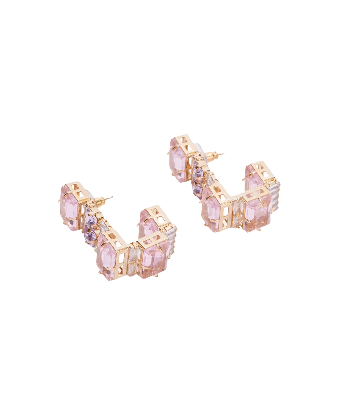 Ermanno Scervino Earrings With Pink Stones - Pink イヤリング