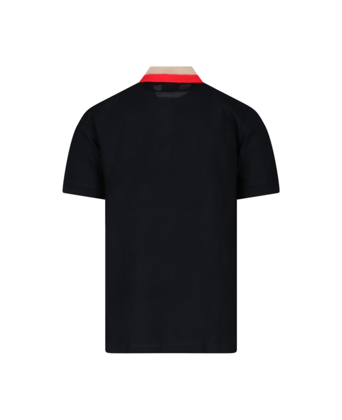 Burberry Black Piquet Polo Shirt - Black