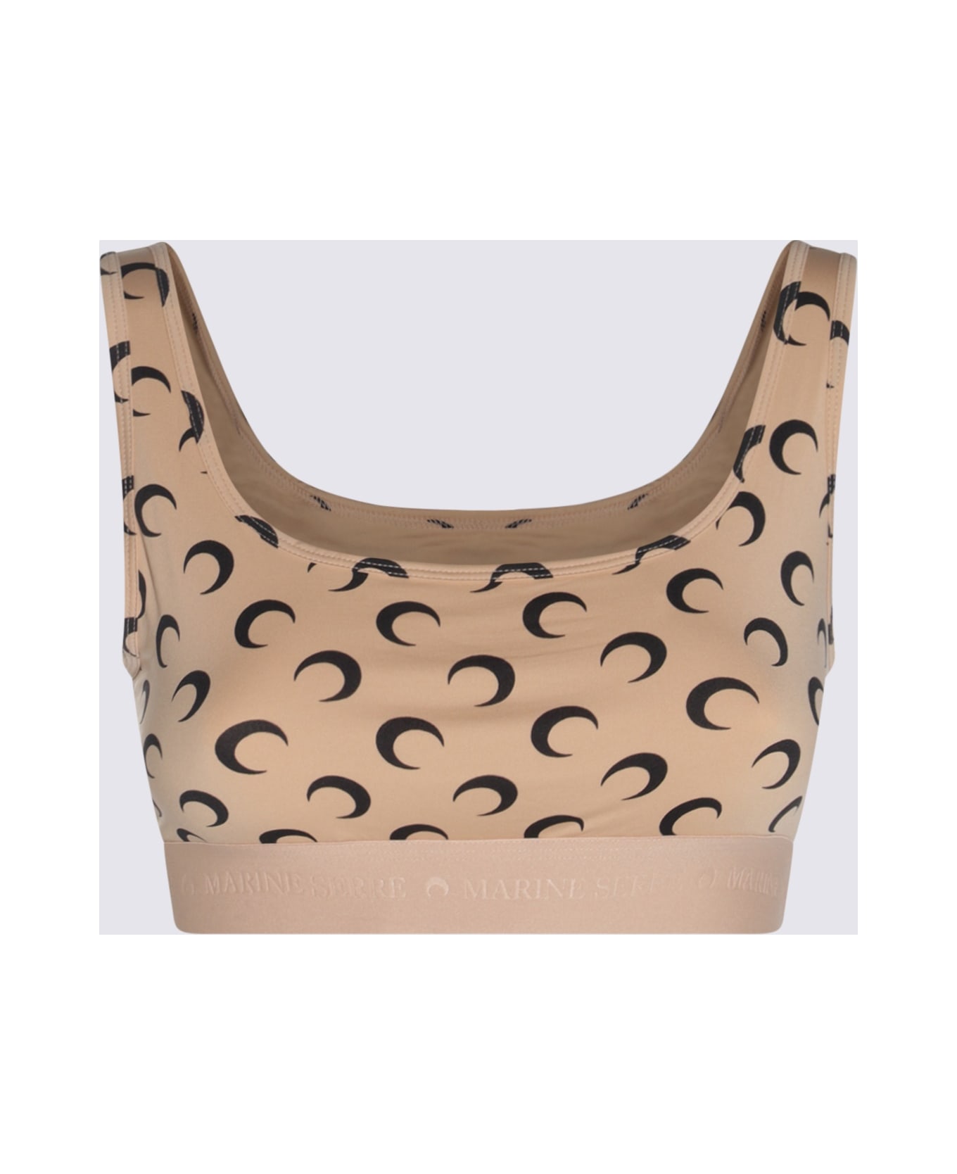 Marine Serre Tan Top - Brown