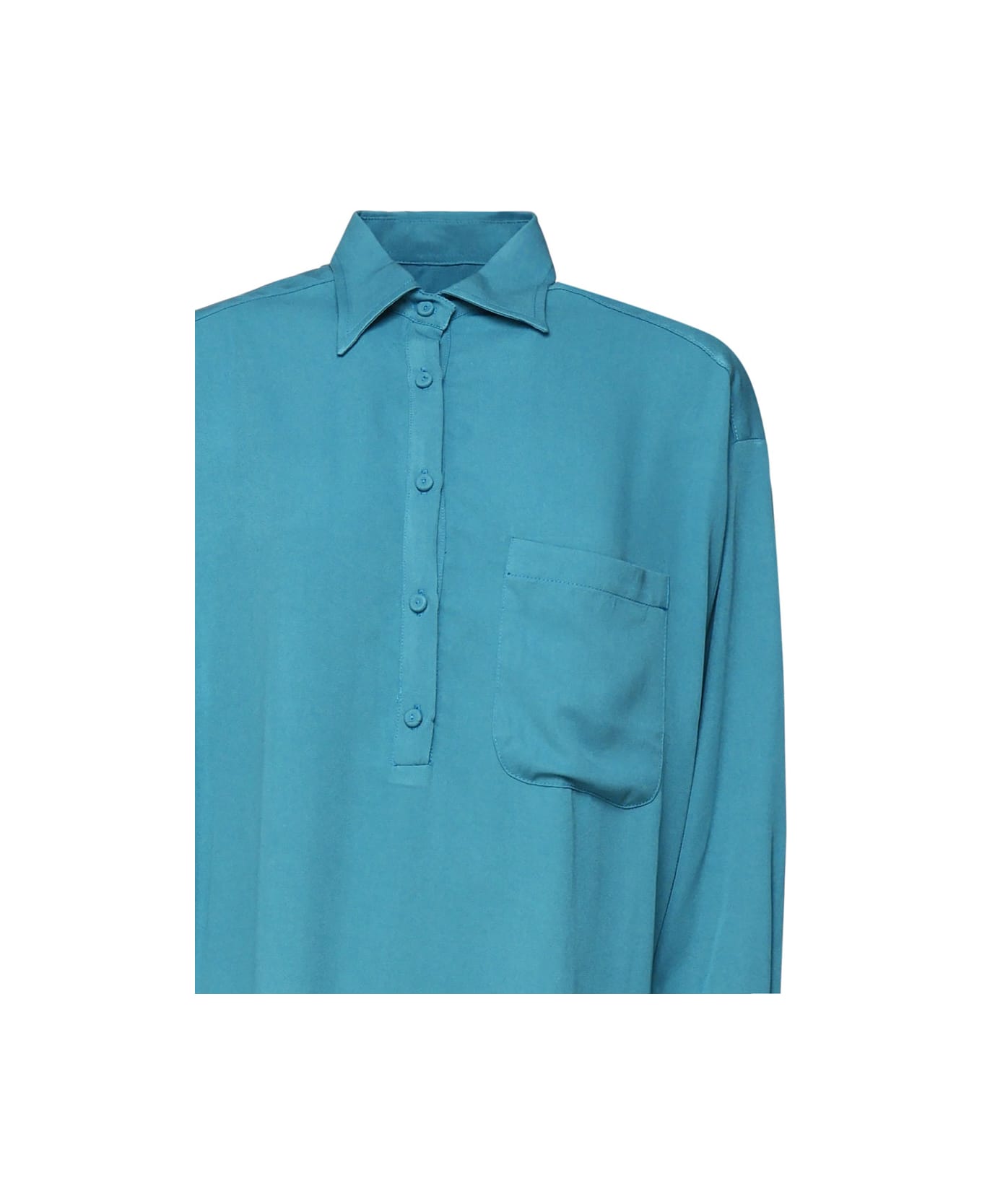 Mariuccia Milano Kids Fluid Teal Shirt - TEAL