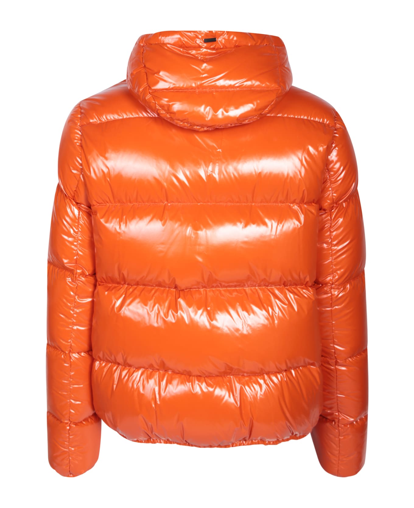 Herno Orange Gloss Bomber Jacket - Orange