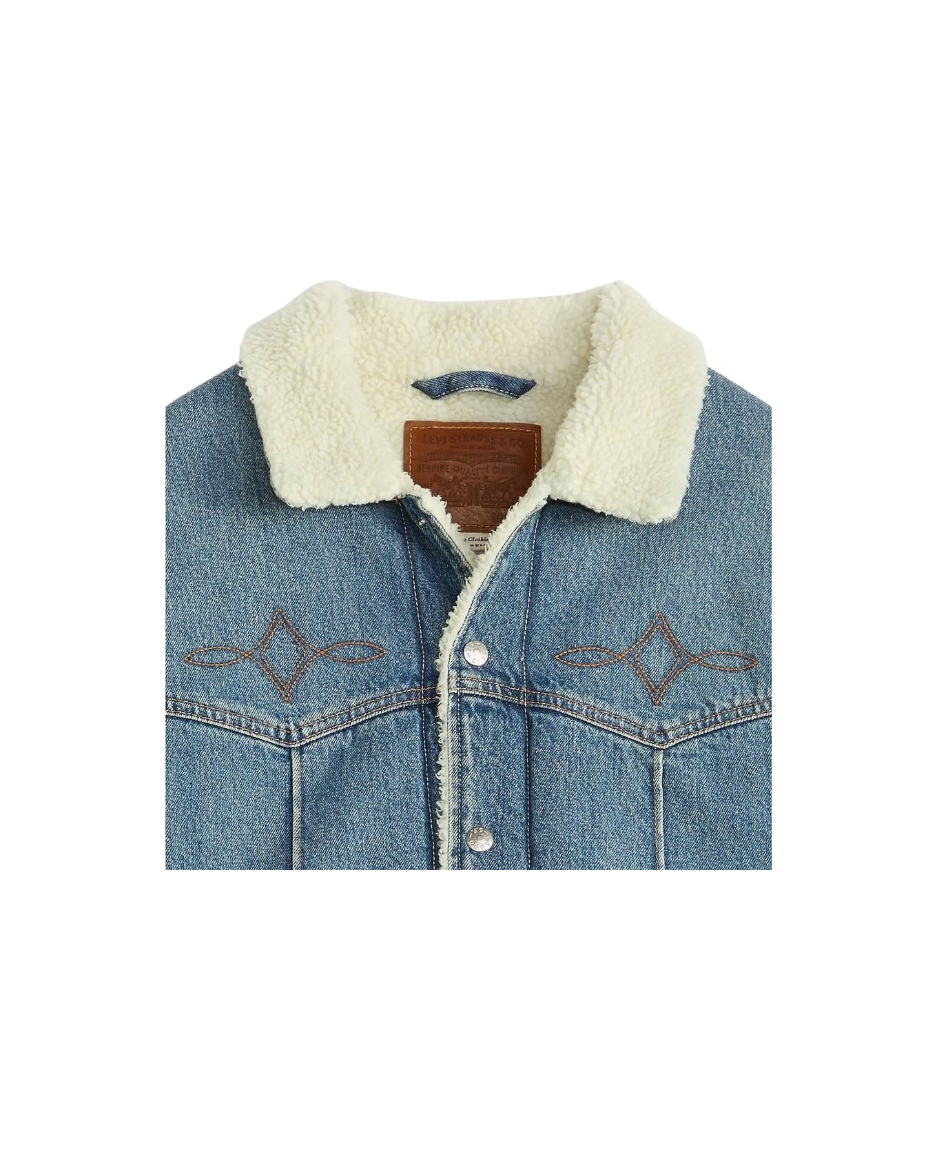 Levi's Western Sherpa Truck - Med Indigo