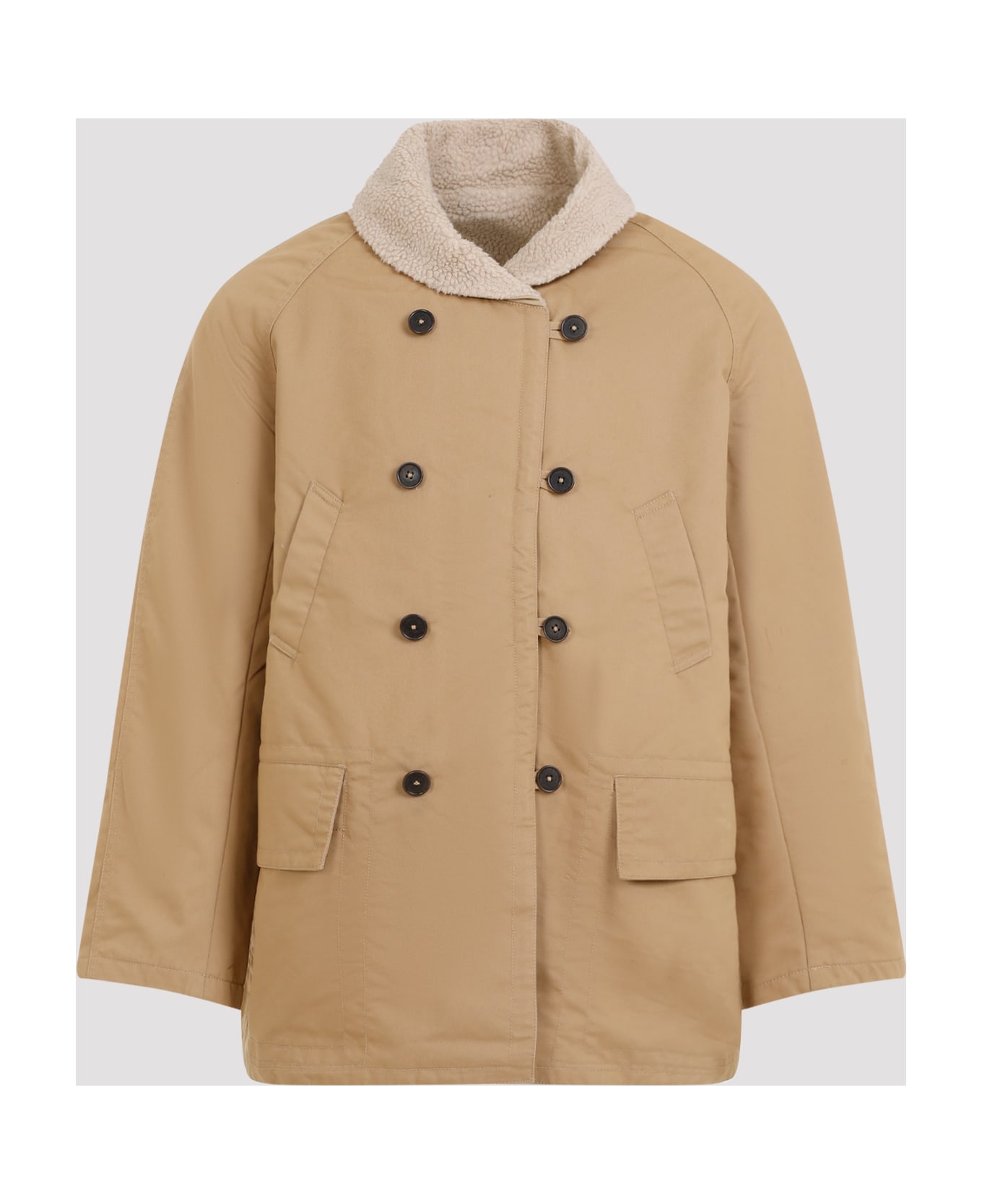 Universal Works Reversible Mackinaw Jacket - Sand
