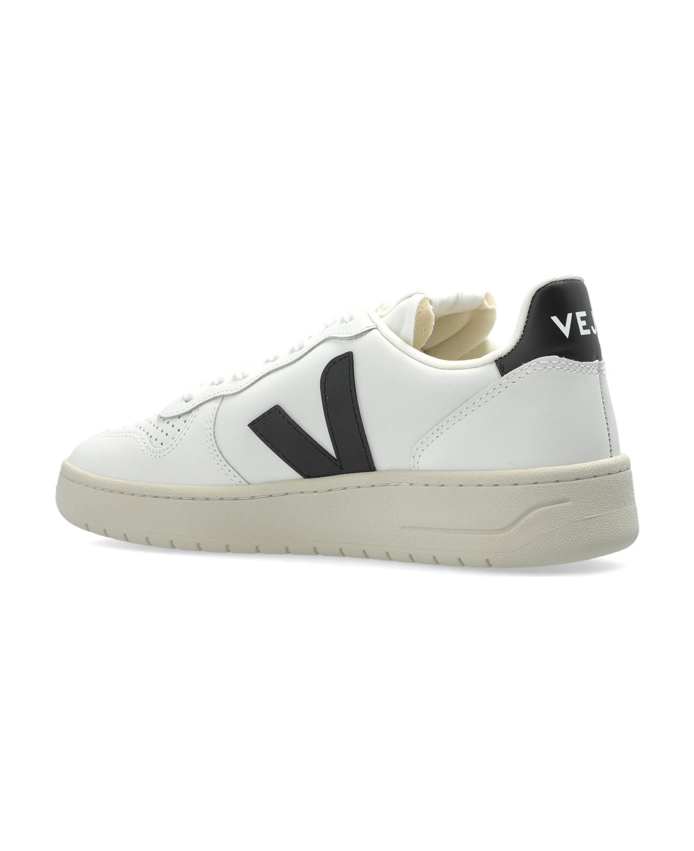 Veja Sports Shoes 
v-10 Prime Leather
 - Extra White Black