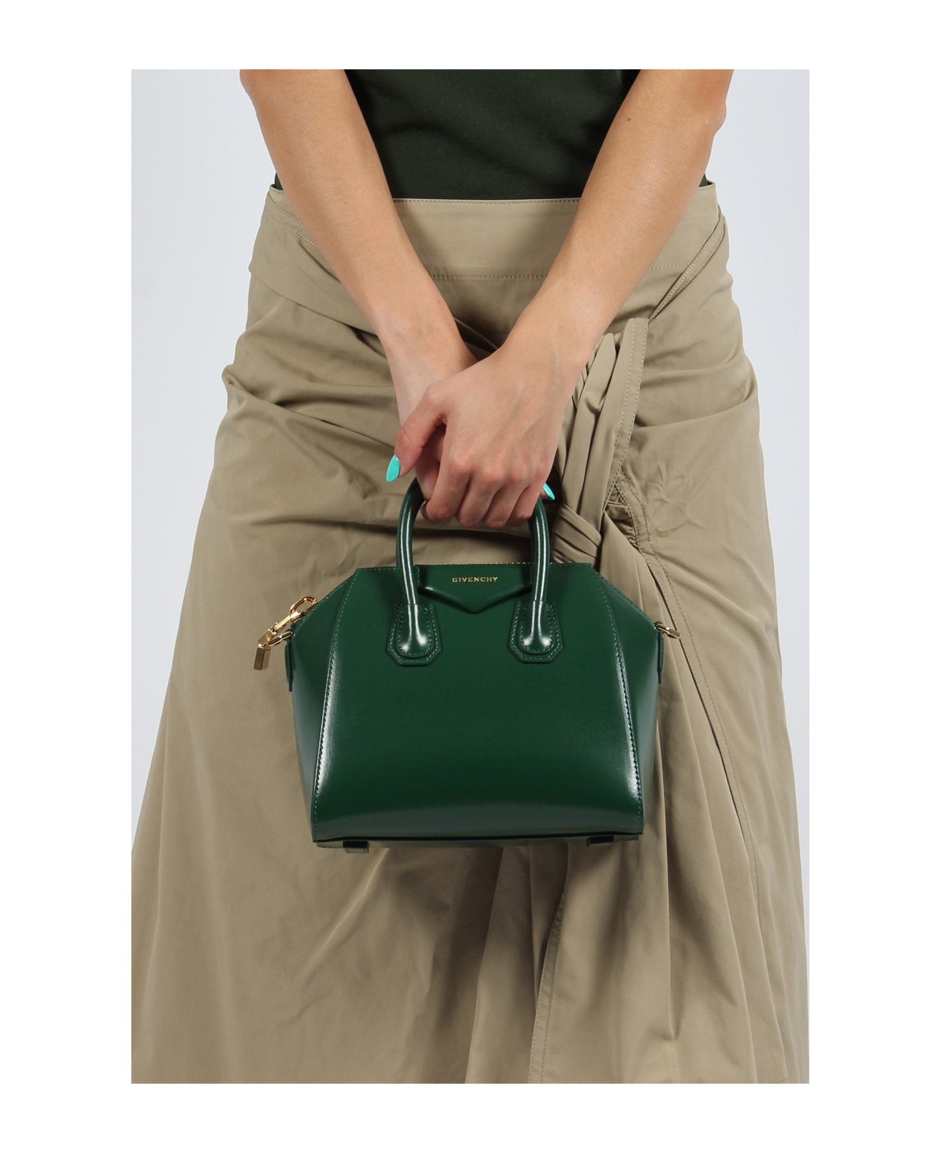 Givenchy Mini Antigona Bag - Green