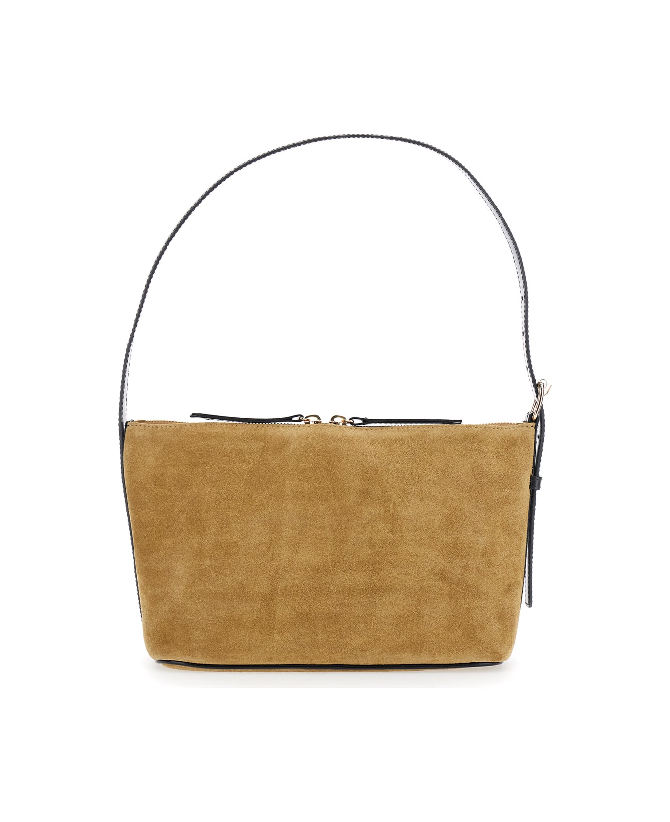 A.P.C. Sac Vera Shoulder Bags Suede And Smooth Leather - Beige