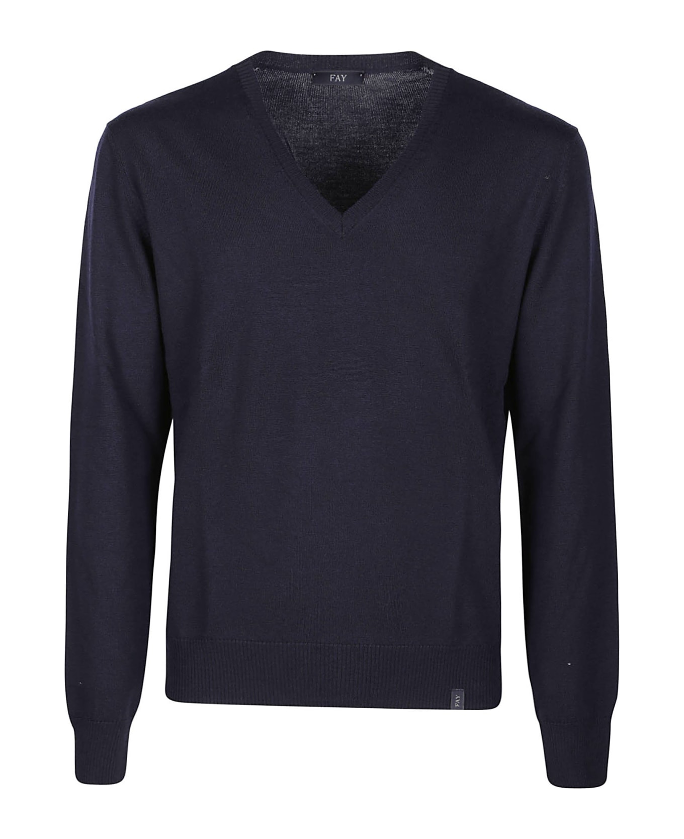 Fay V-neck Sweater - Blu Navy