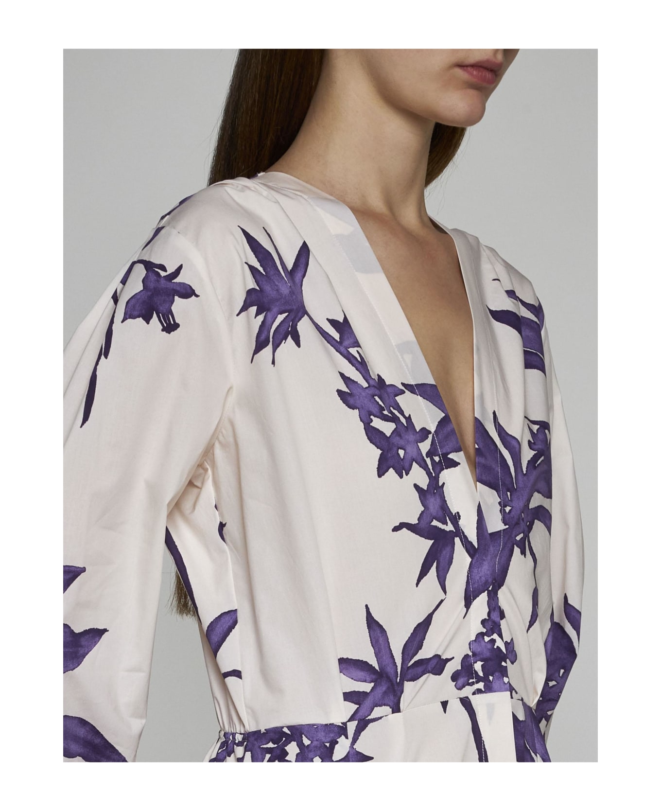 Forte_Forte Herbarium Cotton Long Shirt Dress - Majestic ワンピース＆ドレス