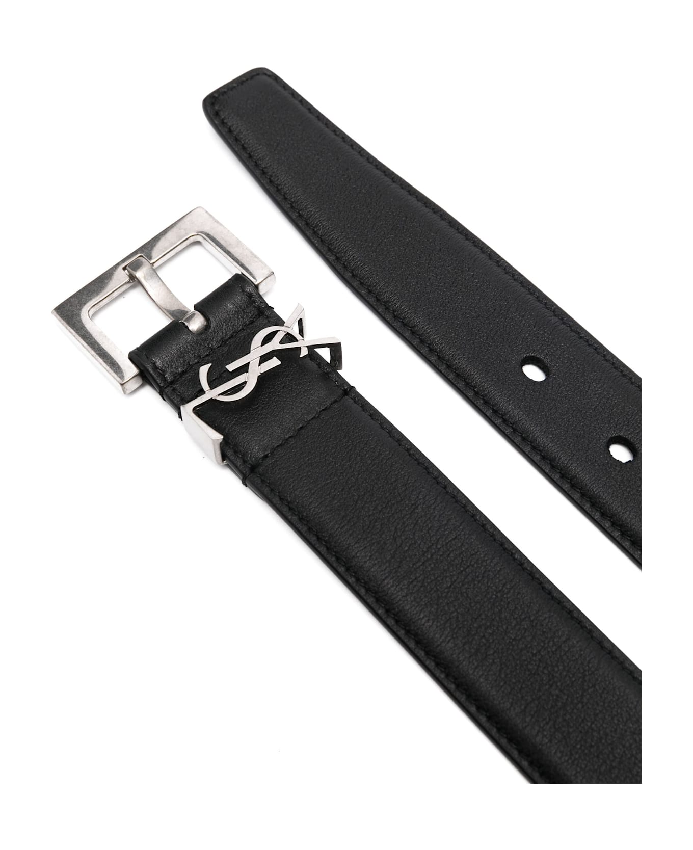 Saint Laurent Cassandre Belt - Black