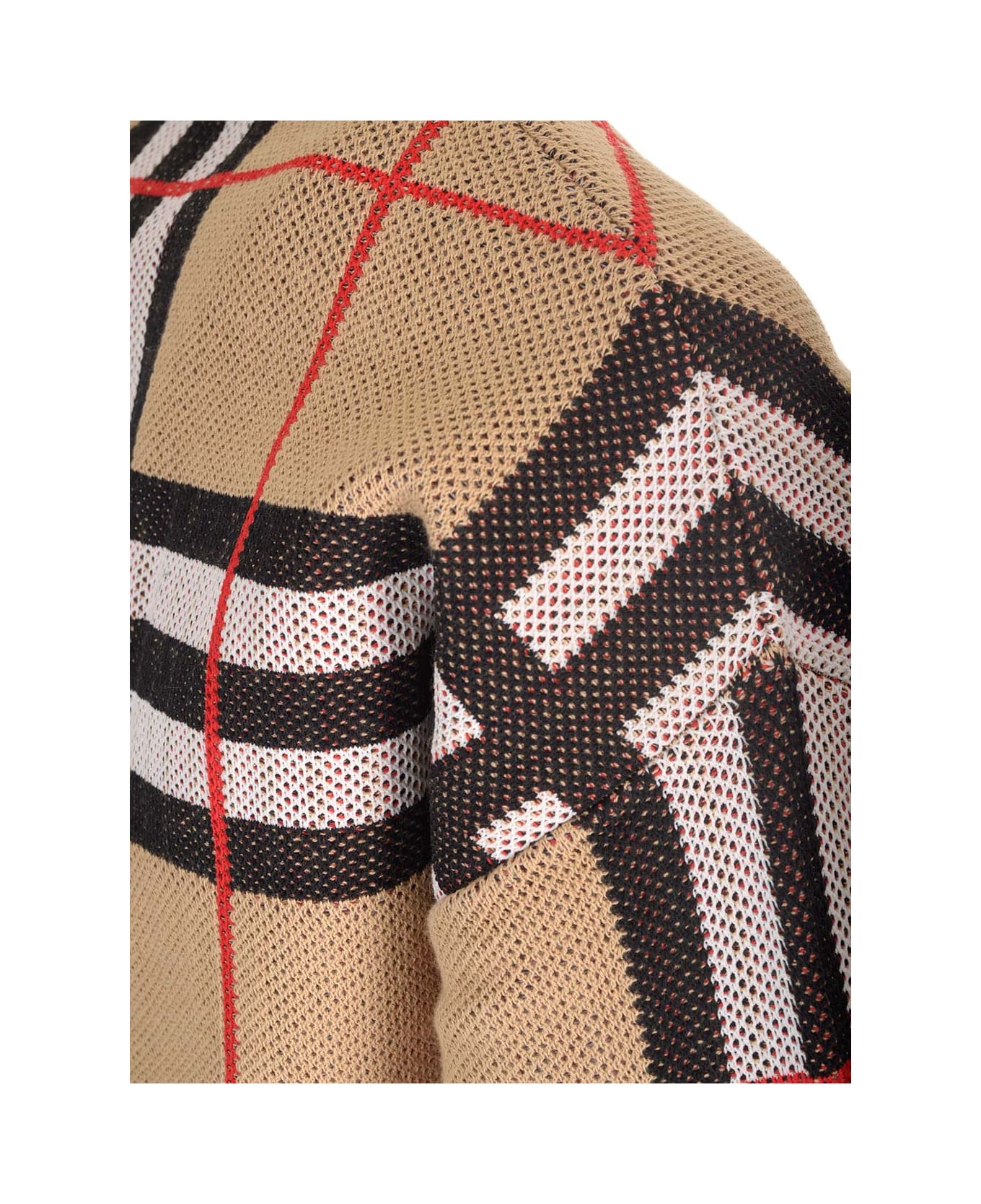 Burberry Tartan Knit Sweater - Beige ニットウェア