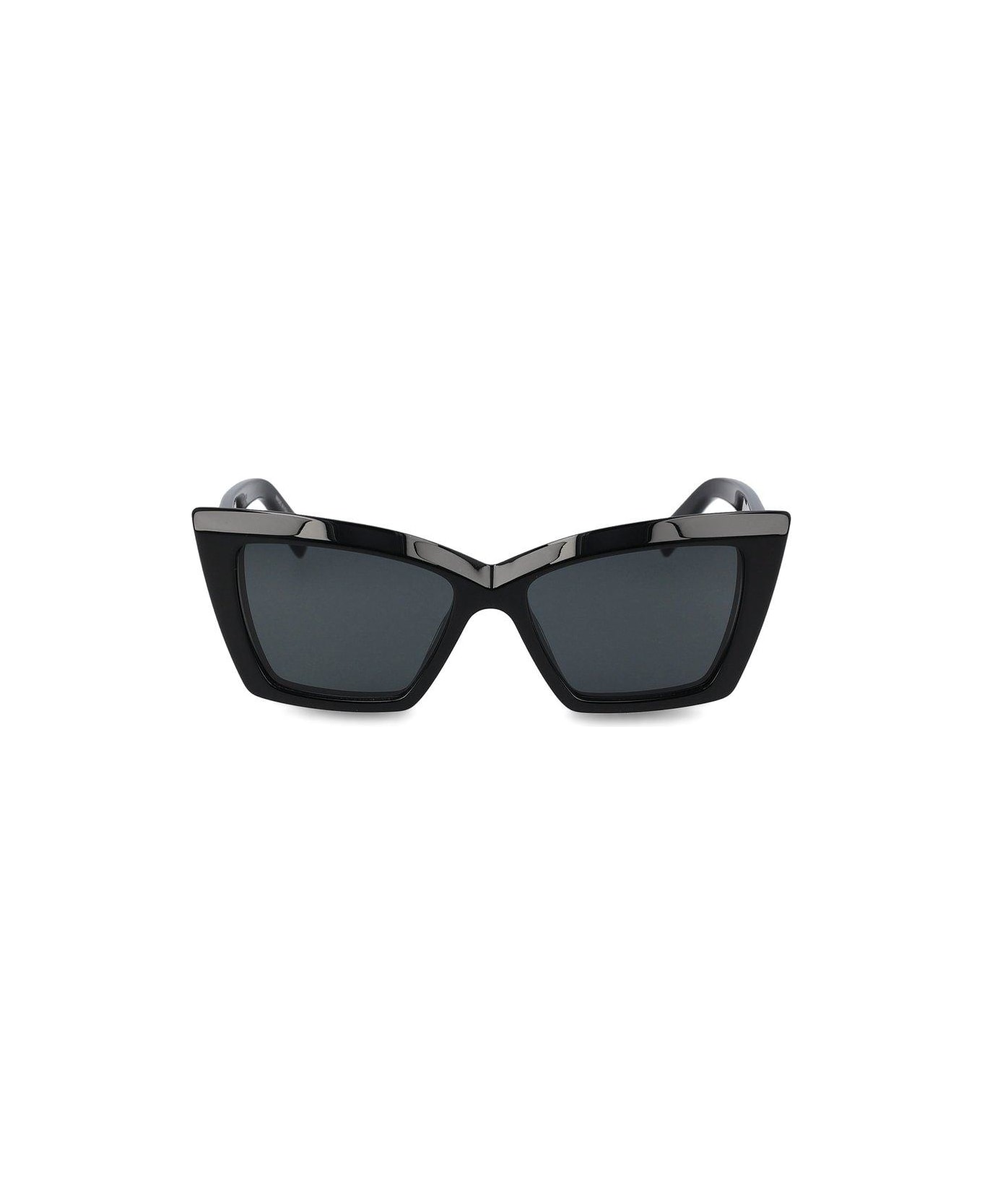 Saint Laurent Eyewear Saint Laurent Sl 657 Square Cat-eye Sunglasses - Black