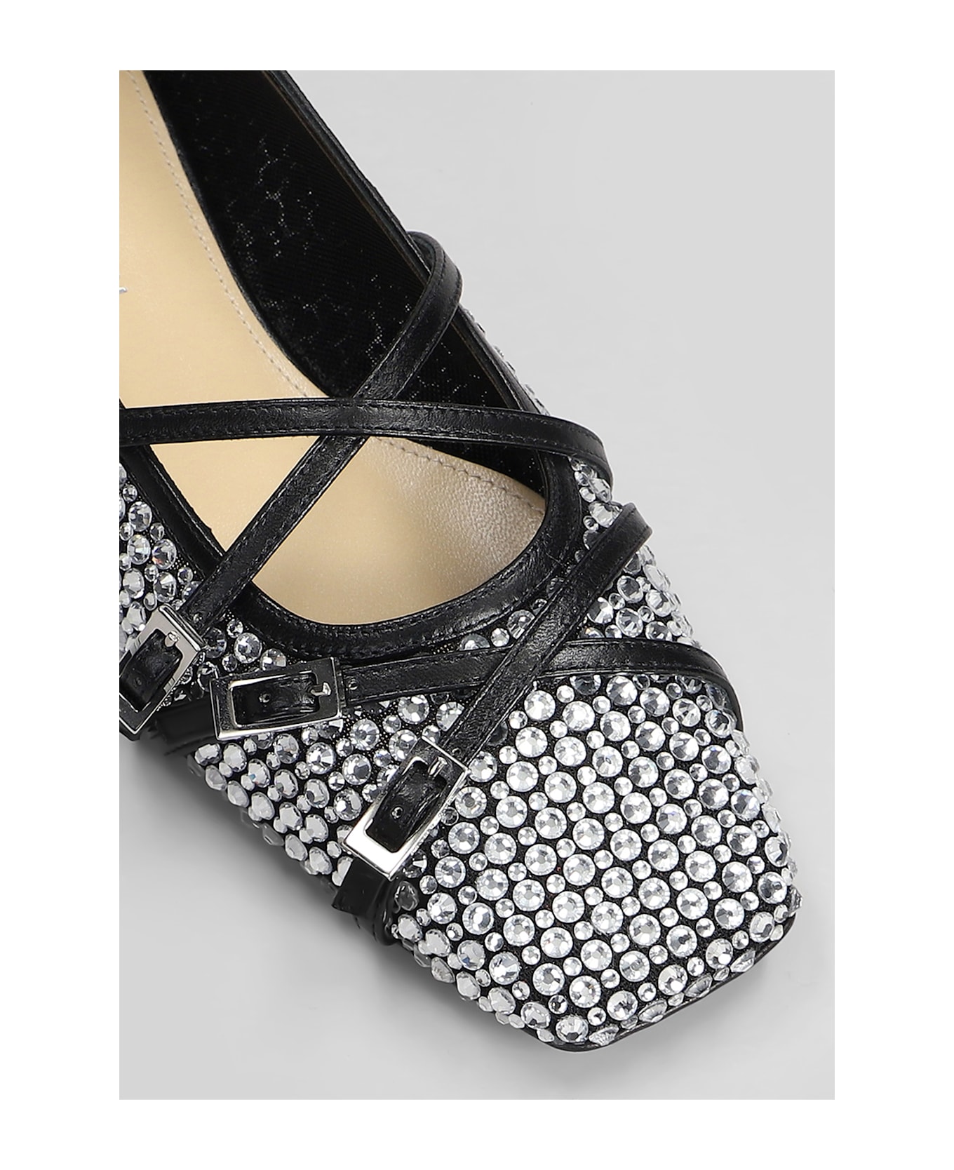 Mach 
Mach Ballet Flats In Black Leather - black