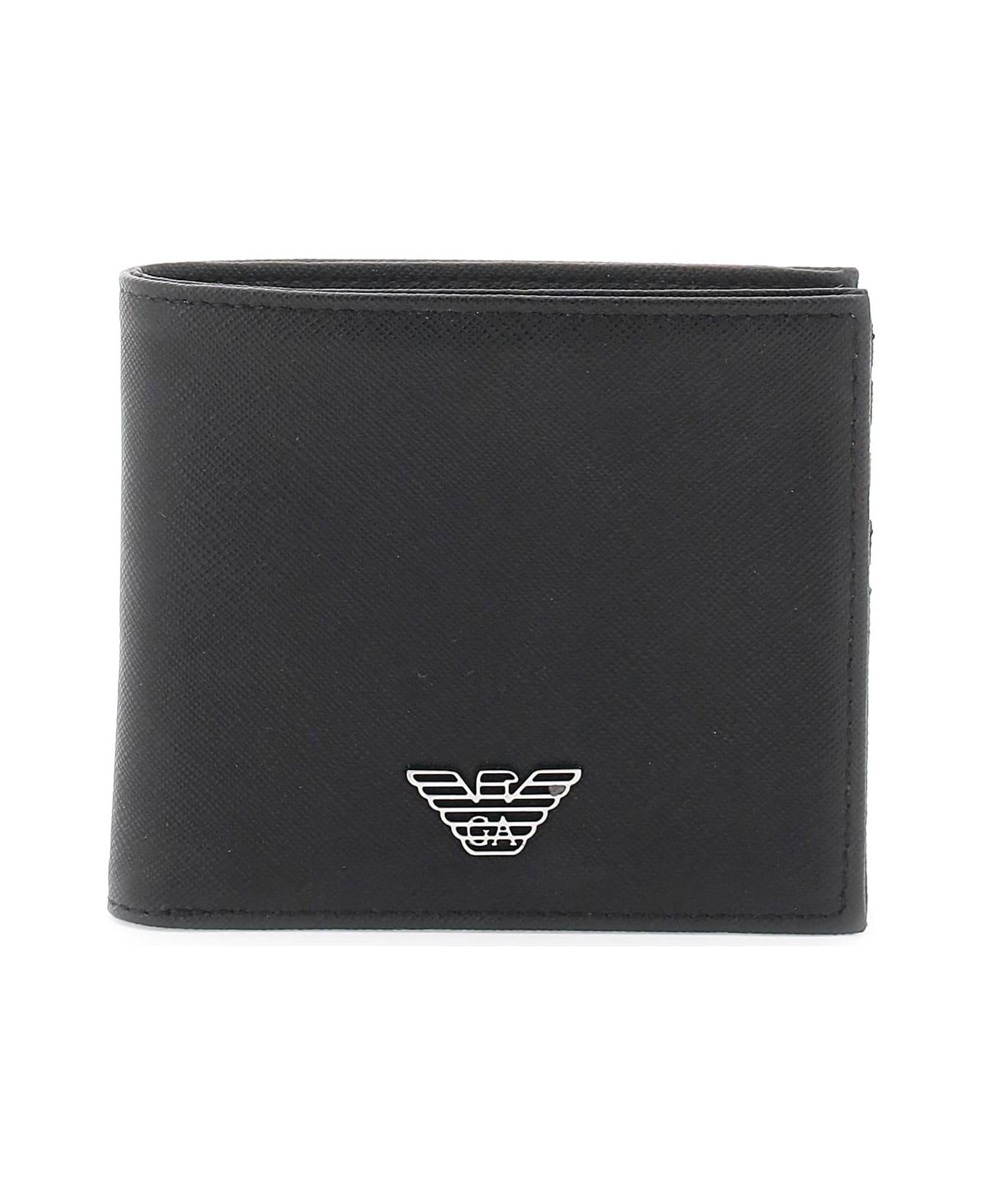 Emporio Armani Eagle Plaque Wallet - Black 財布