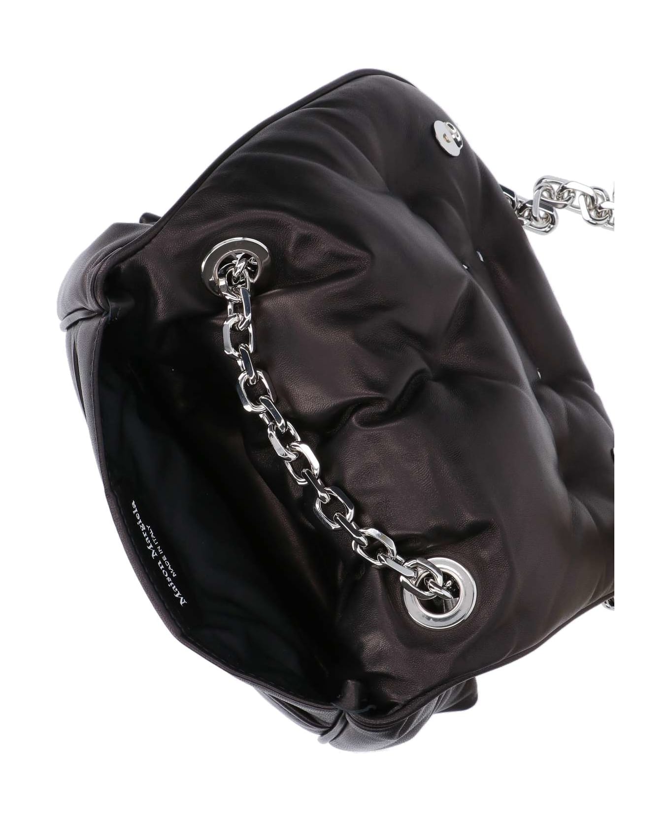 Maison Margiela 
glam Flap
 Small Crossbody Bag - Black