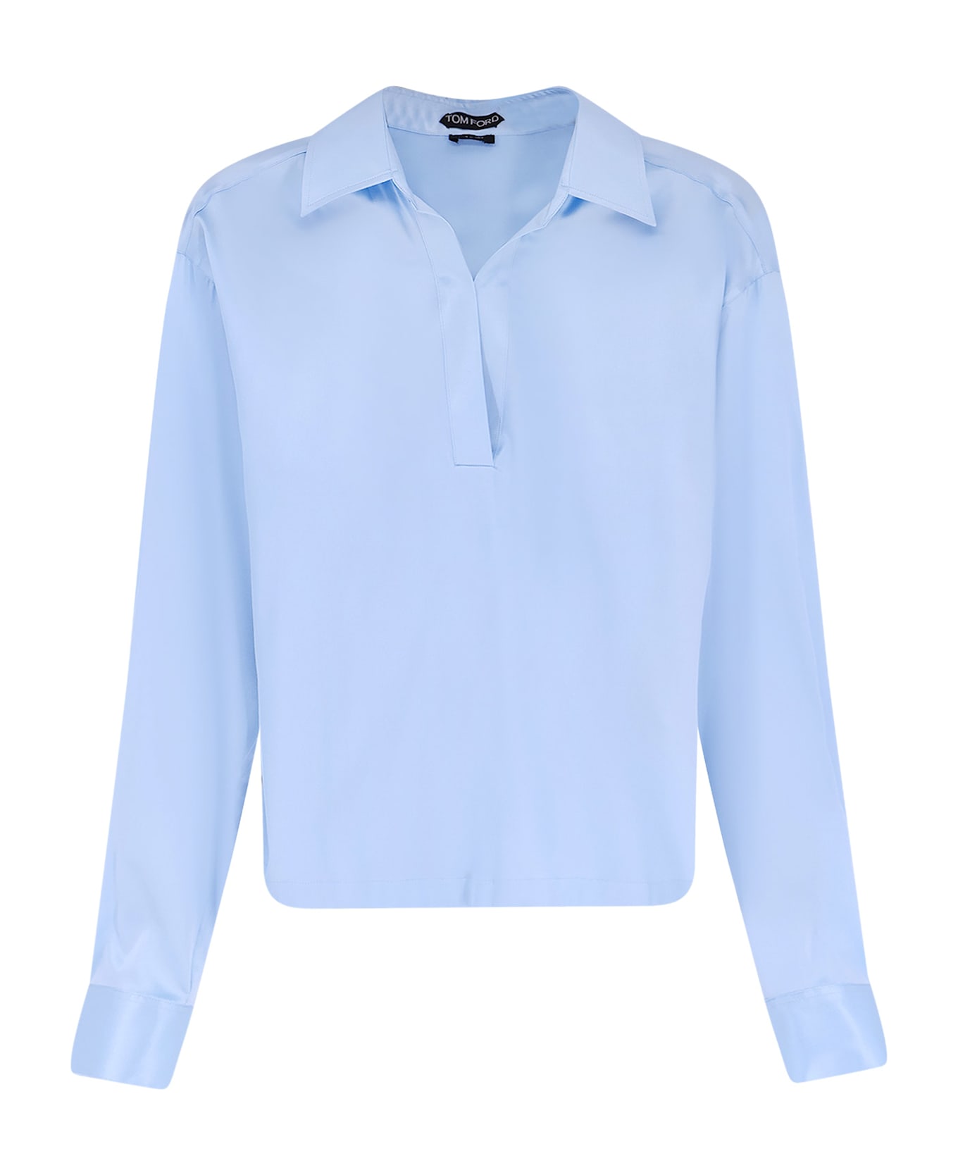 Tom Ford Stretch Satin Shirt - FROST