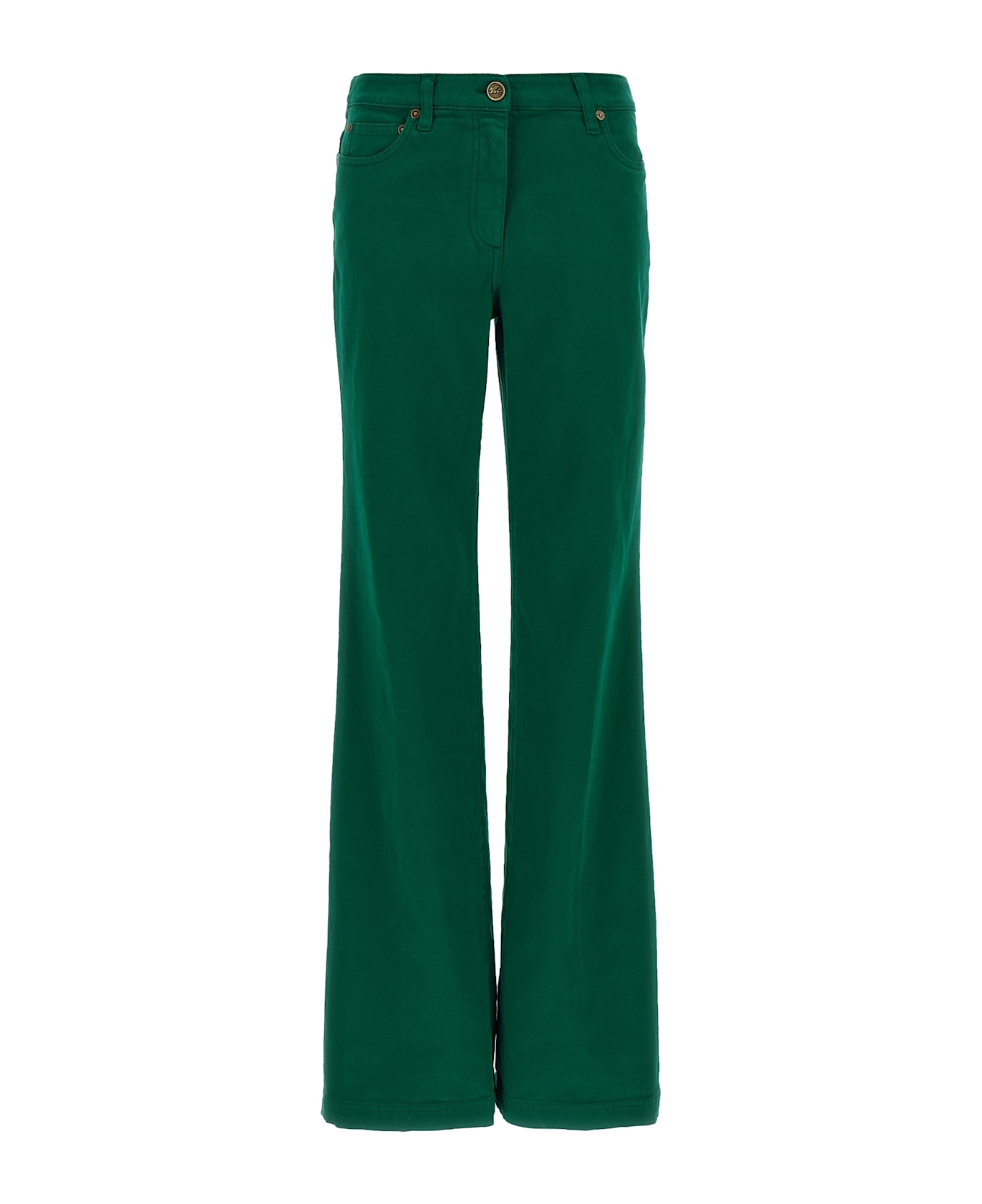 Etro Cotton Trousers - Green