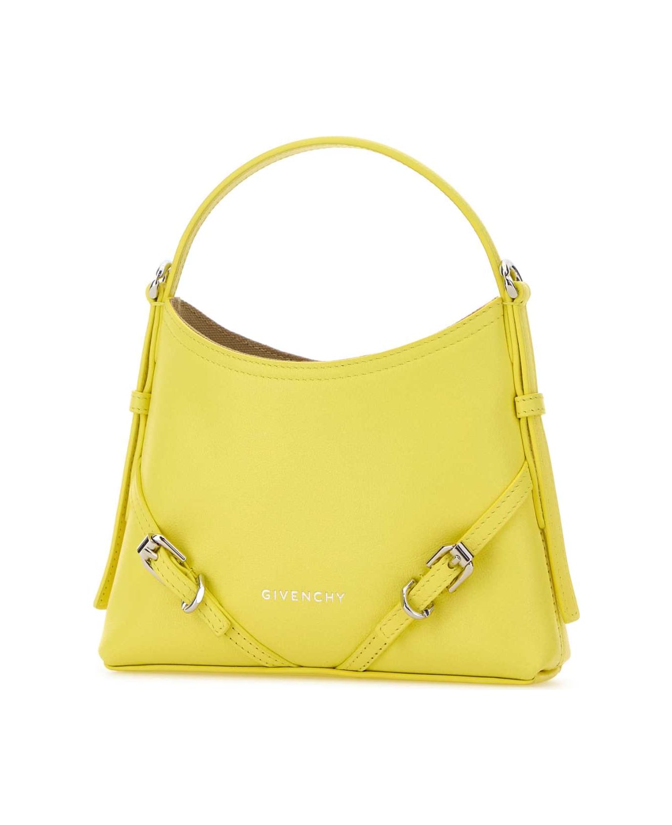 Givenchy Yellow Leather Nano Voyou Handbag - ACIDYELLOW