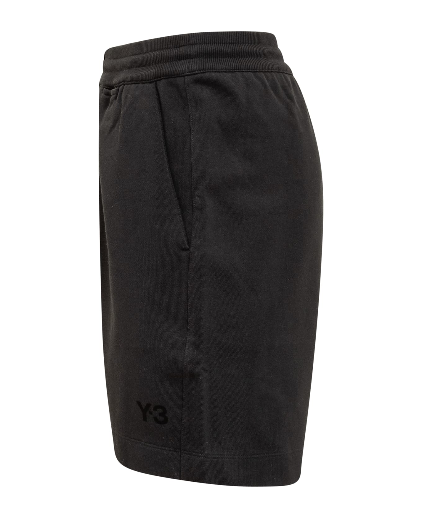 Y-3 Shorts With Logo - BLACK