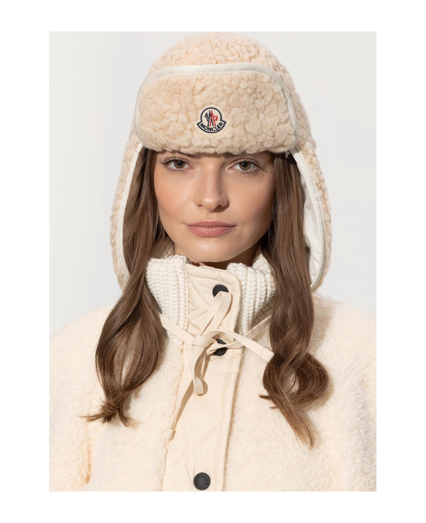 Moncler Hoodie With Logo - NEUTRALS