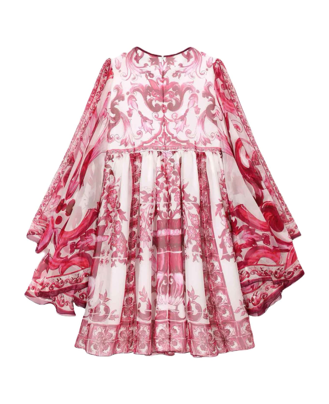 Dolce & Gabbana White/red Dress Girl - Bianco ワンピース＆ドレス