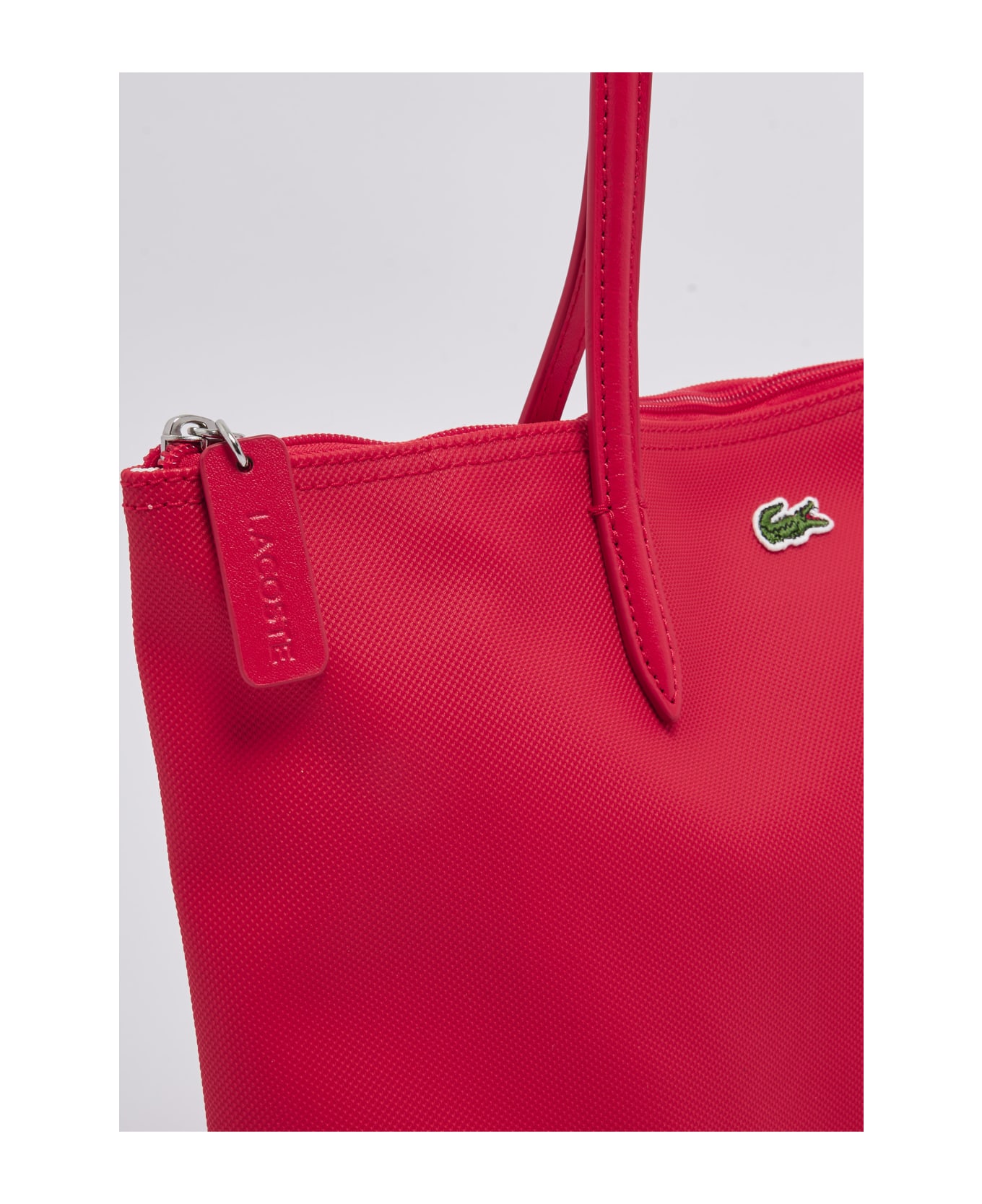 Lacoste Pvc Shopping Bag - ROSSO トートバッグ