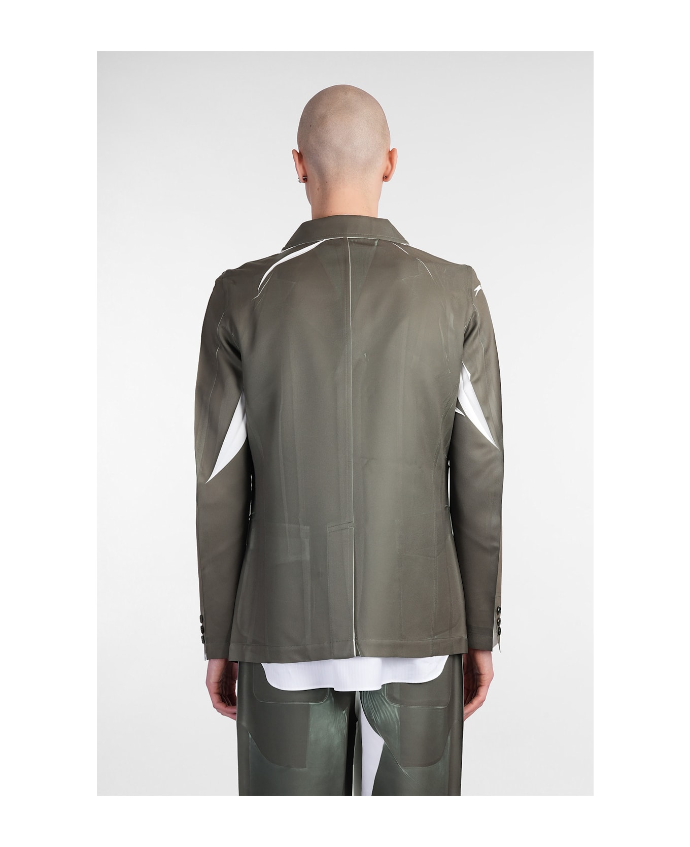 Comme des Garçons Shirt Blazer In Green Polyester - green