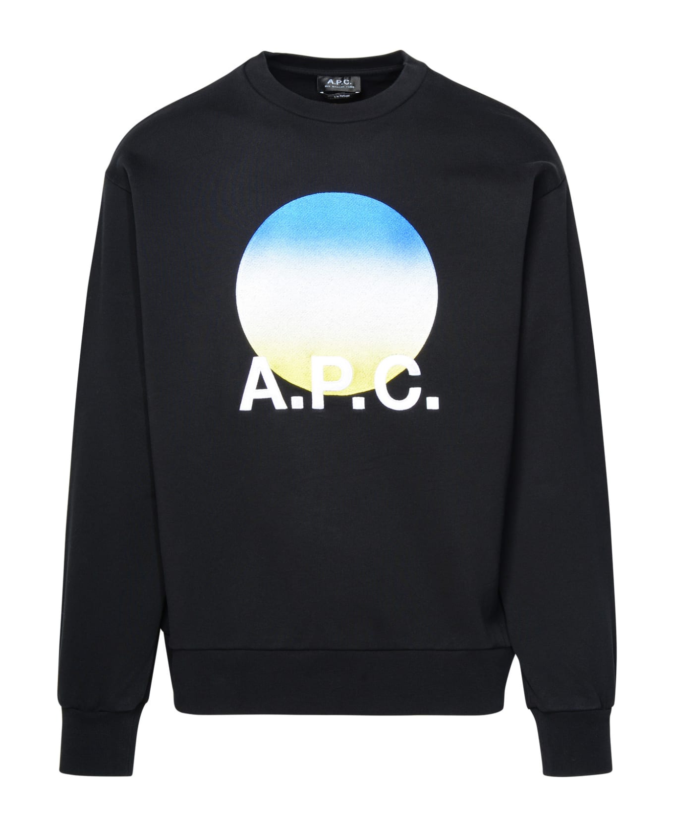 A.P.C. Black Cotton Sweatshirt - Black