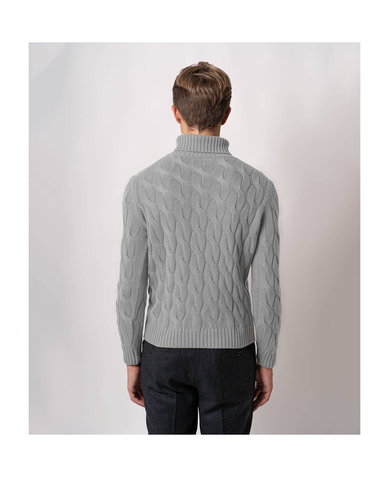 Larusmiani Turtleneck Sweater Col Du Pillon Sweater - LightGray