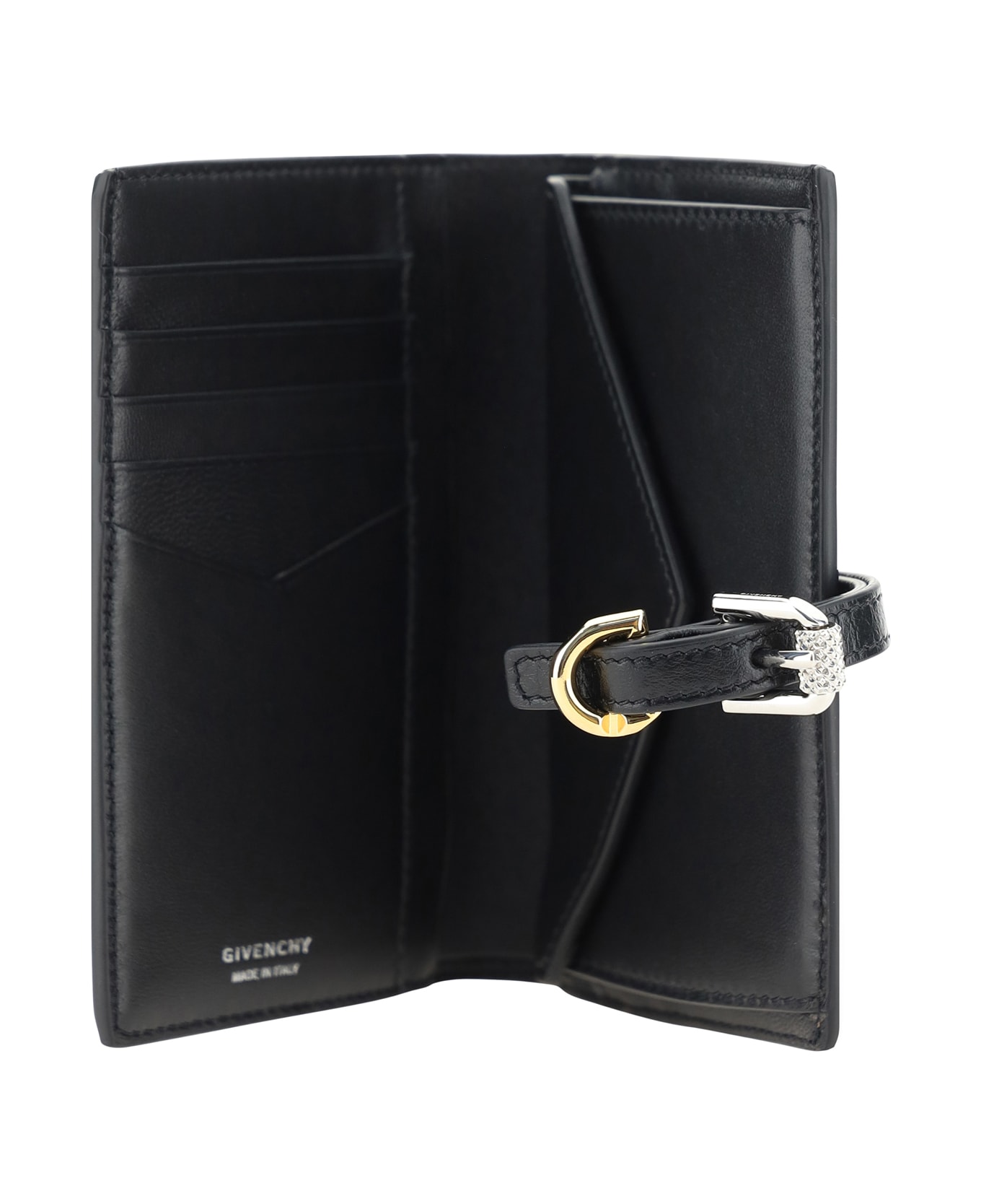 Givenchy Voyou Leather Wallet - Black