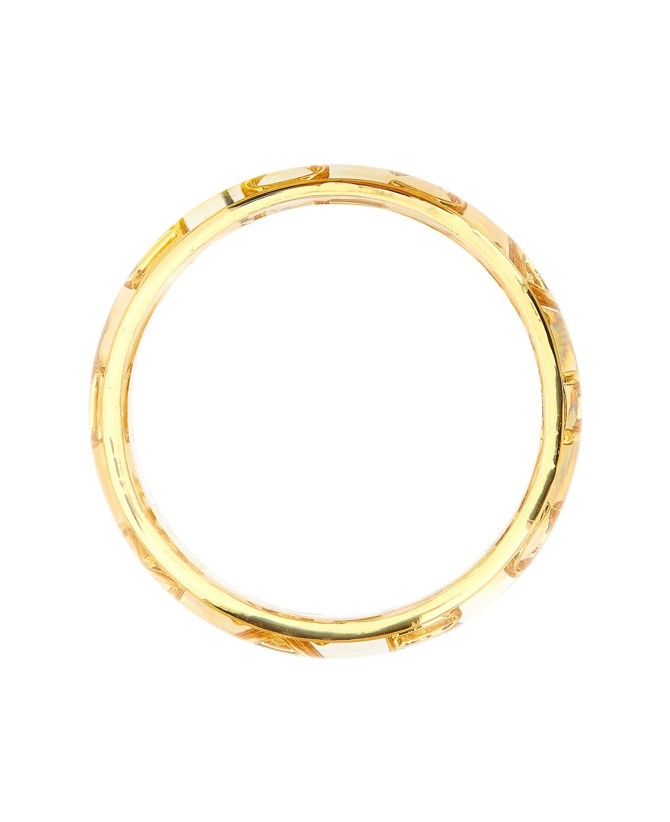 Marc Jacobs Monogram Bangle Bracelet - Clear Gold ブレスレット
