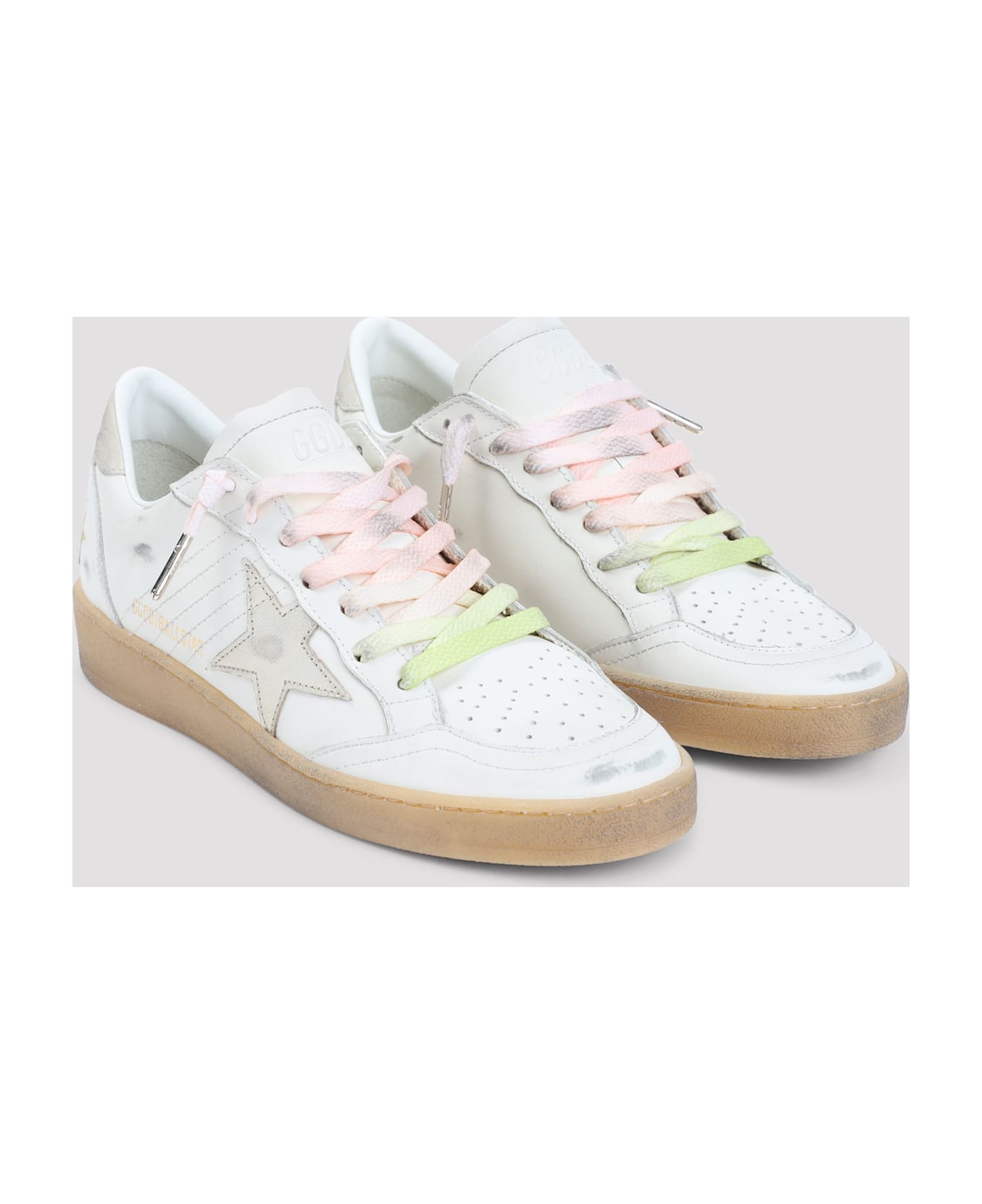 Golden Goose Ballstar Sneakers - White Platinum Beige