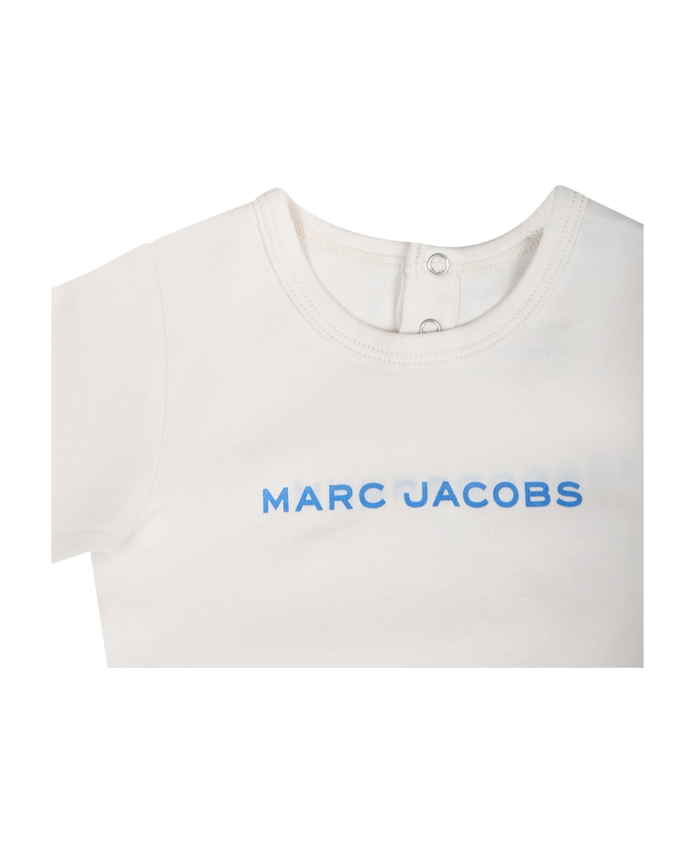 Marc Jacobs Blue Sports Outfit For Newborns With Logo - Light Blue