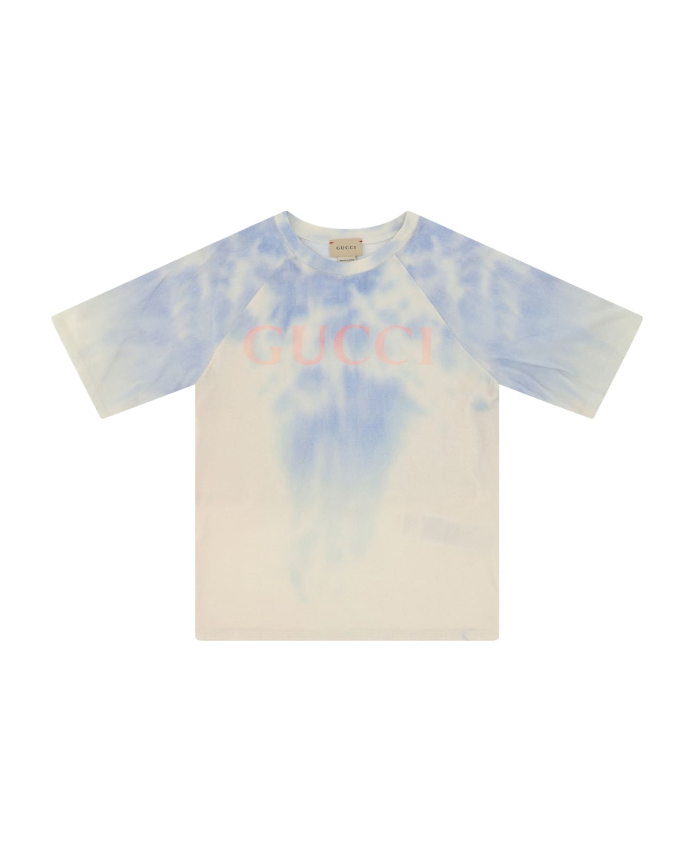 Gucci T-shirt For Boy - Dusty White/blue トップス