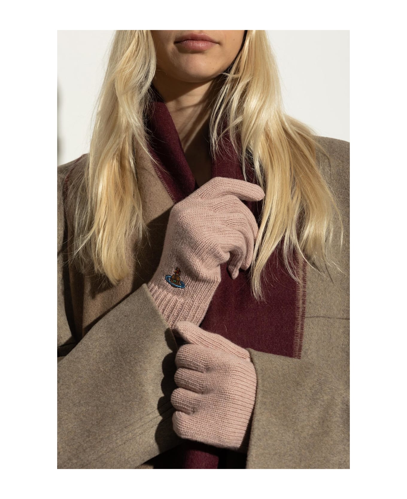 Vivienne Westwood Cashmere Gloves - NUDE