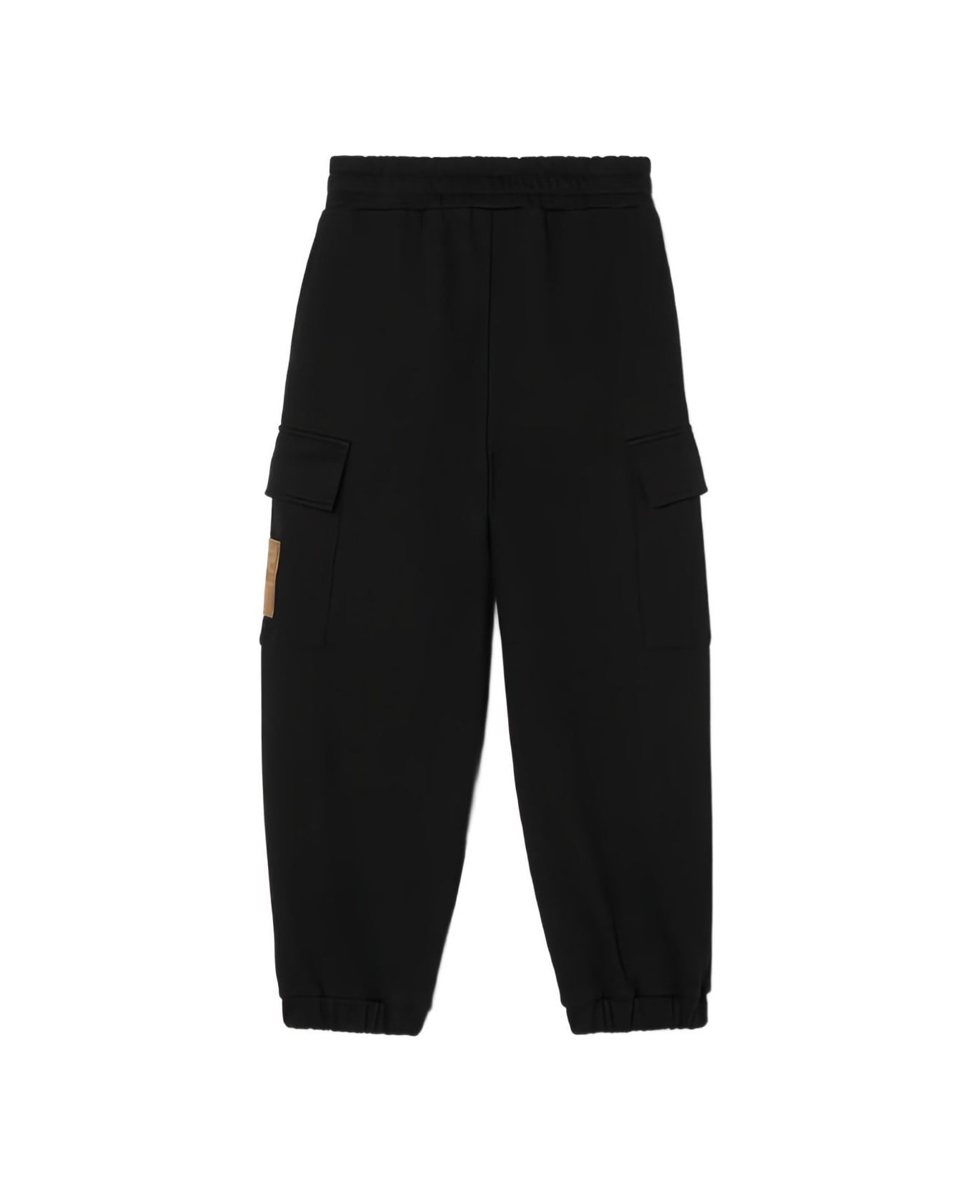 Fendi Kids Black Fleece Jogging Pants - Black ボトムス