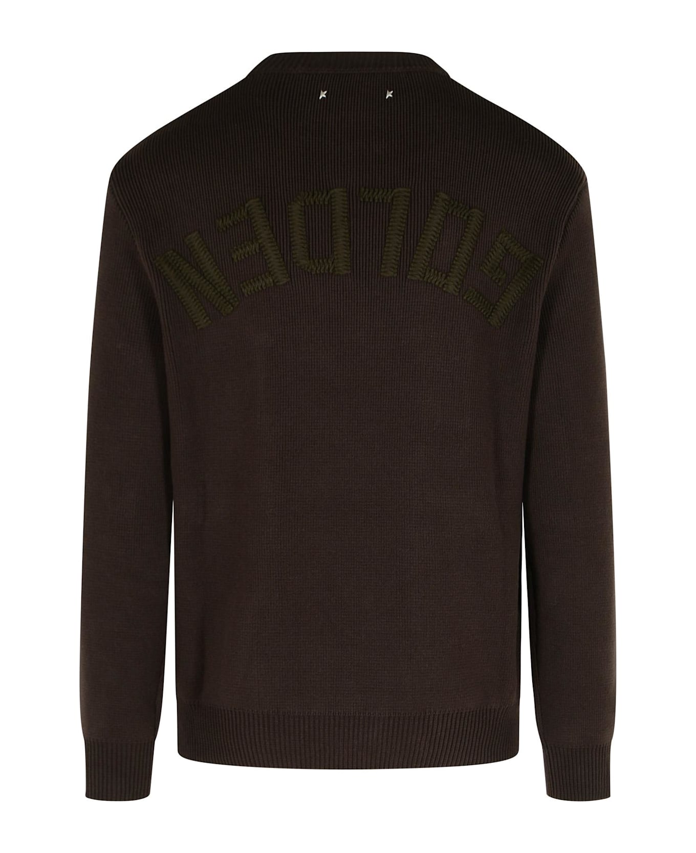 Golden Goose Brown Cotton Sweater - Marrone ニットウェア